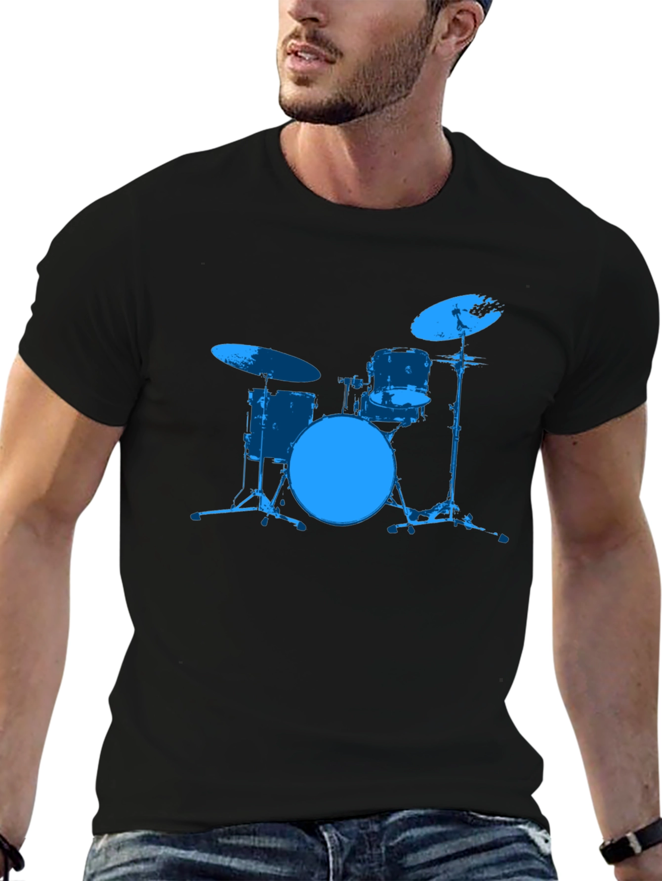 Drum Kit Graphic Tee - Musician Style