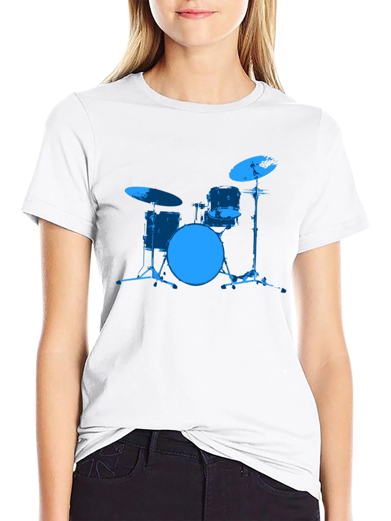 Drum Kit Graphic Tee - Musician Style