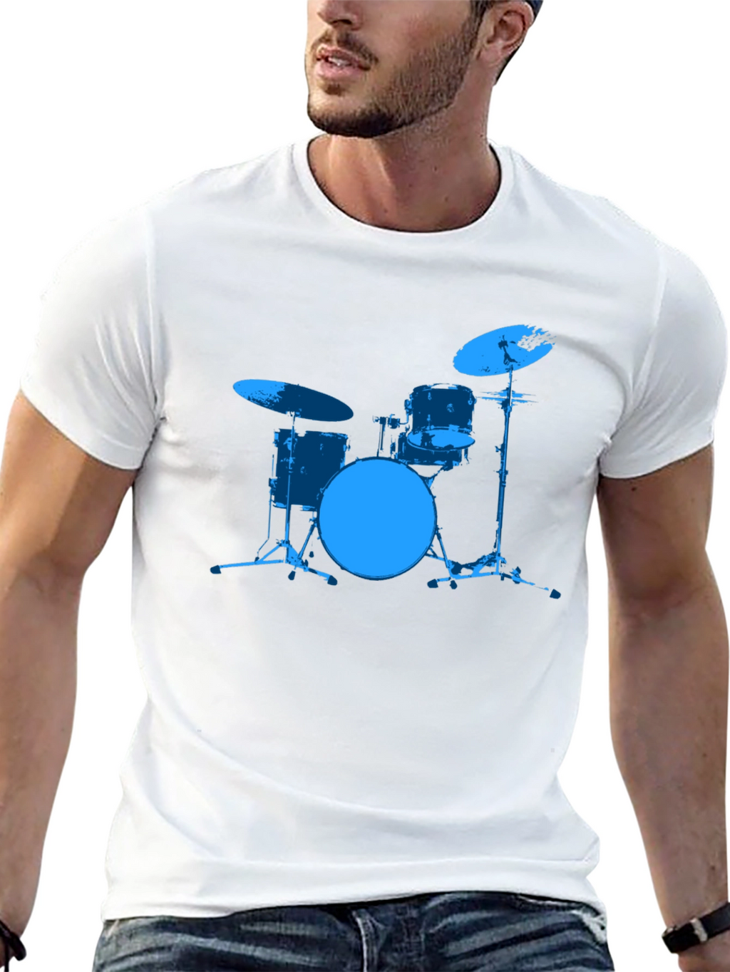 Drum Kit Graphic Tee - Musician Style