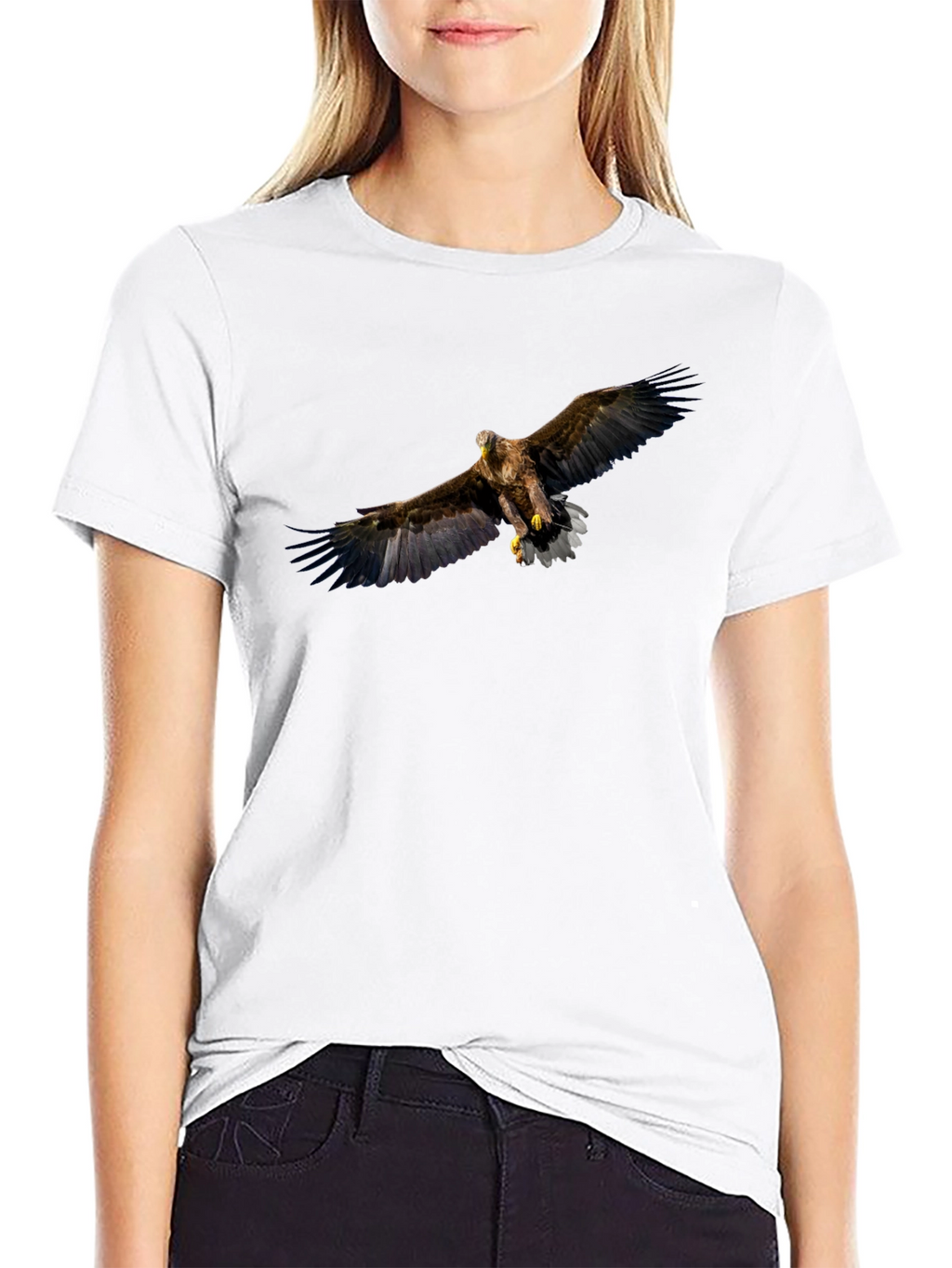 Black Eagle Graphic Tee - Mens Casual Shirt
