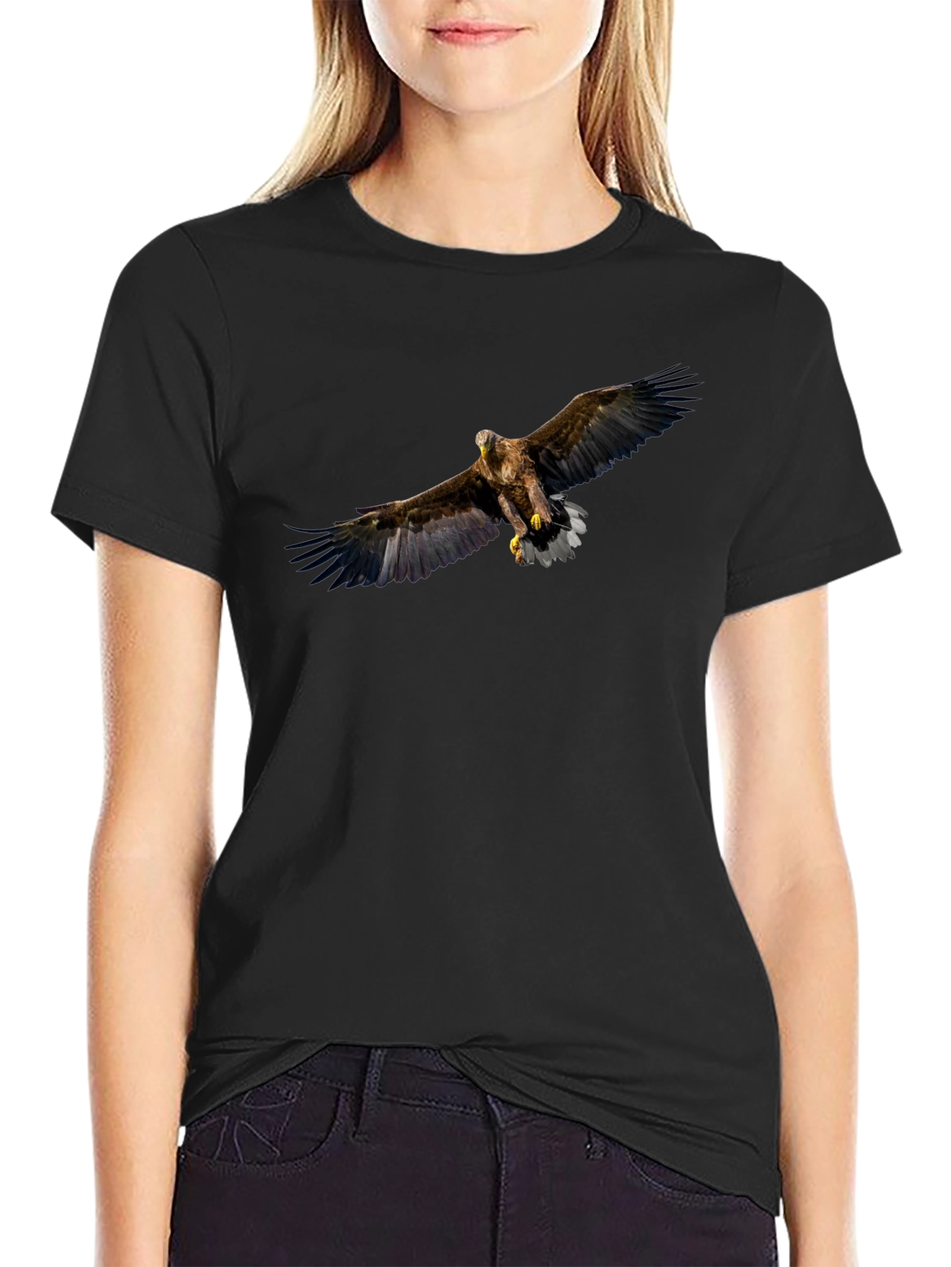 Black Eagle Graphic Tee - Mens Casual Shirt
