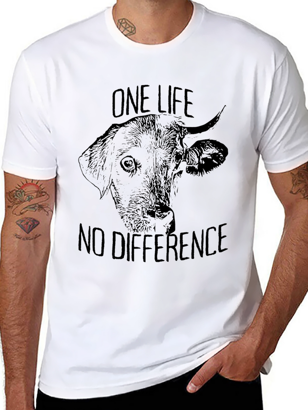 One Life No Difference Vegan T-Shirt
