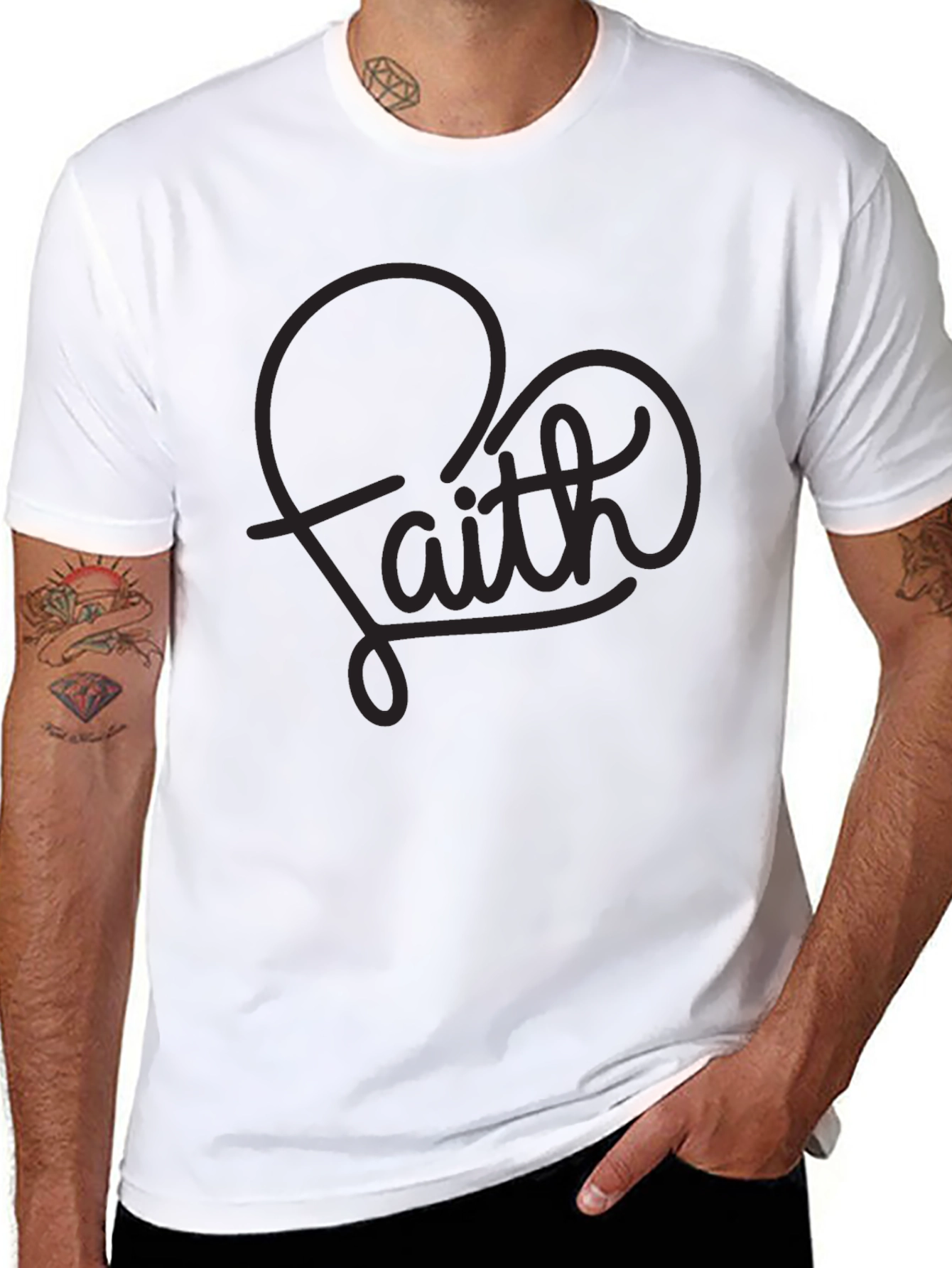Faith Graphic Tee - Soft & Stylish Cotton Blend
