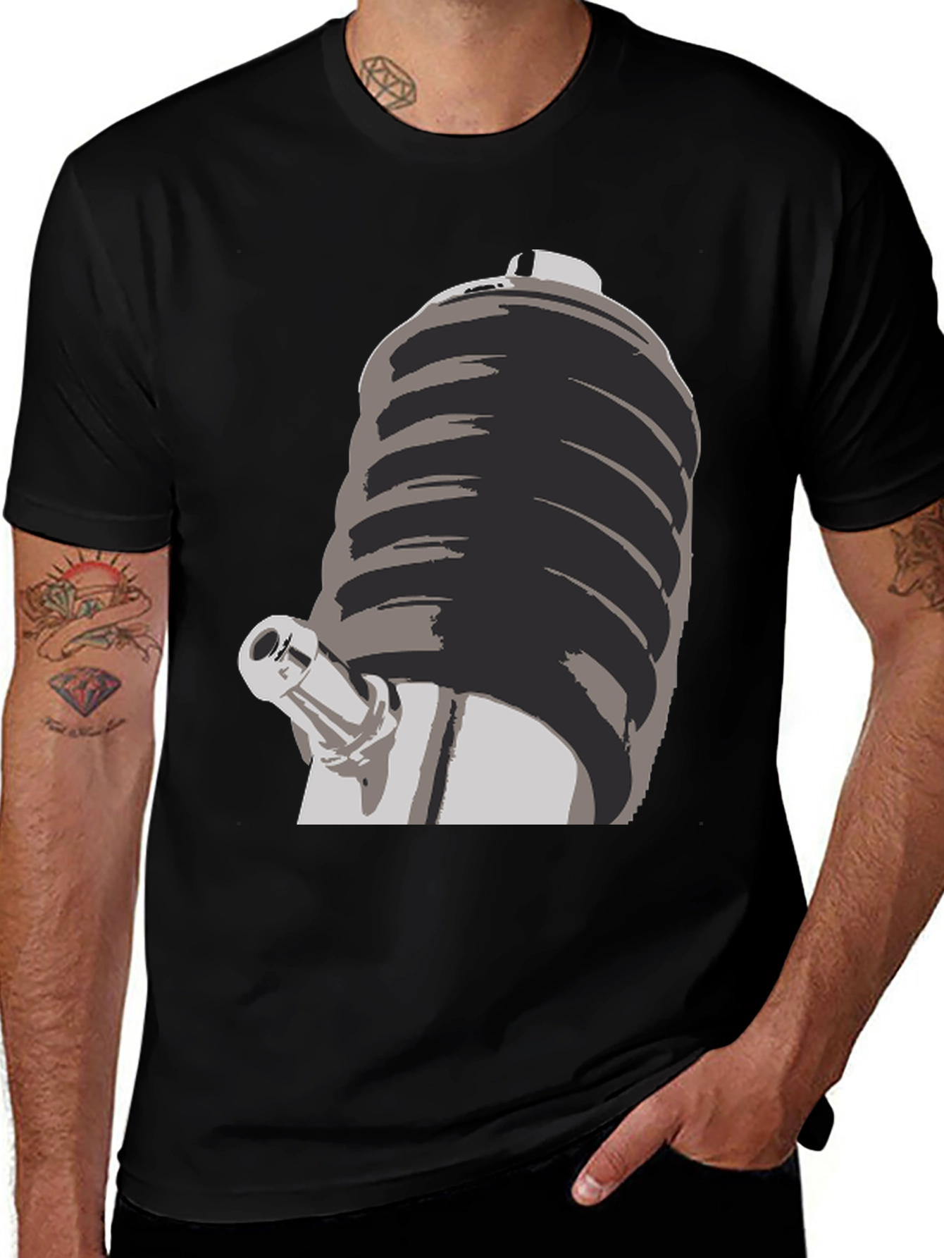 Novelty T-Shirt with Unique Graphic Design