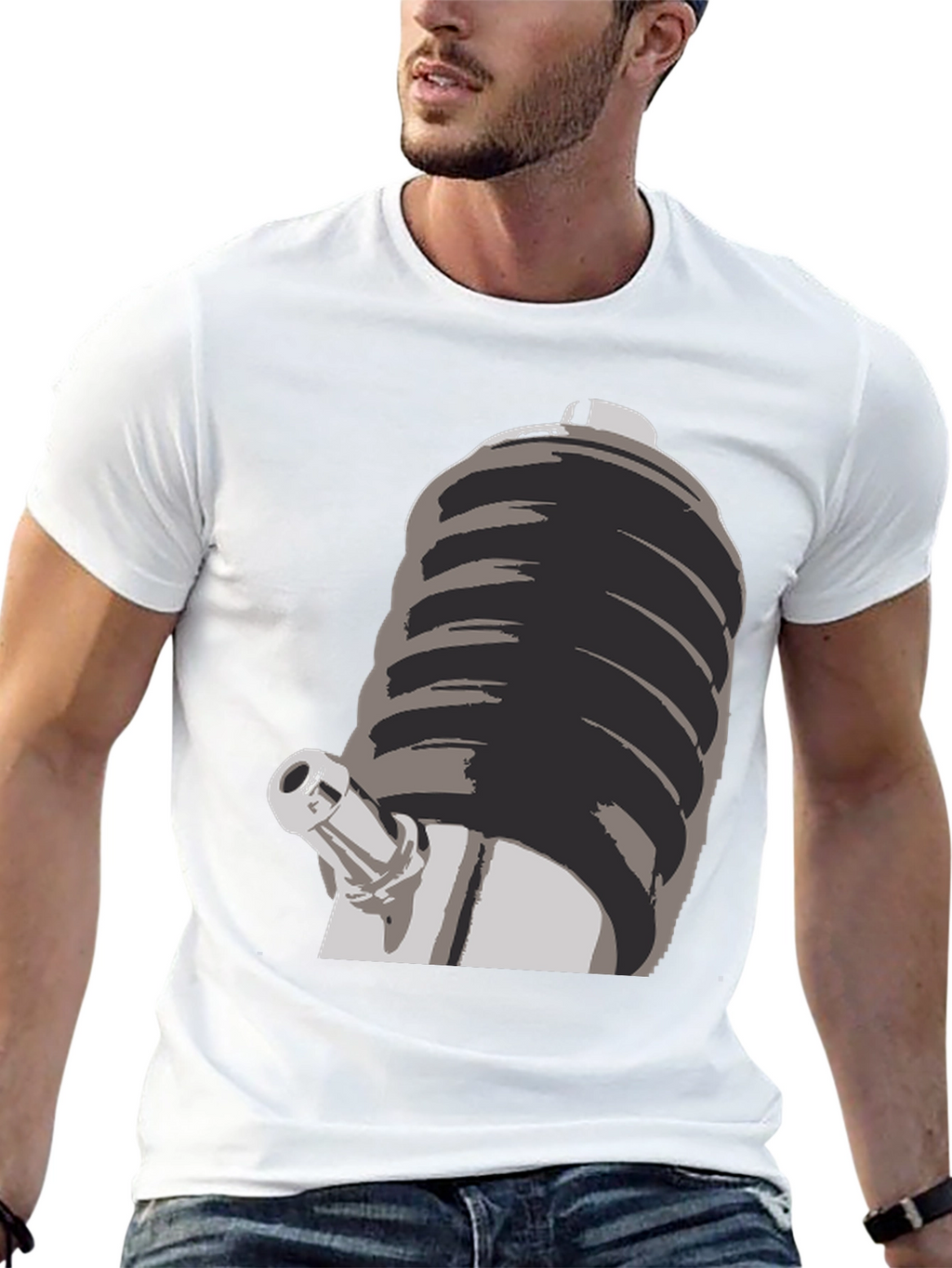 Novelty T-Shirt with Unique Graphic Design