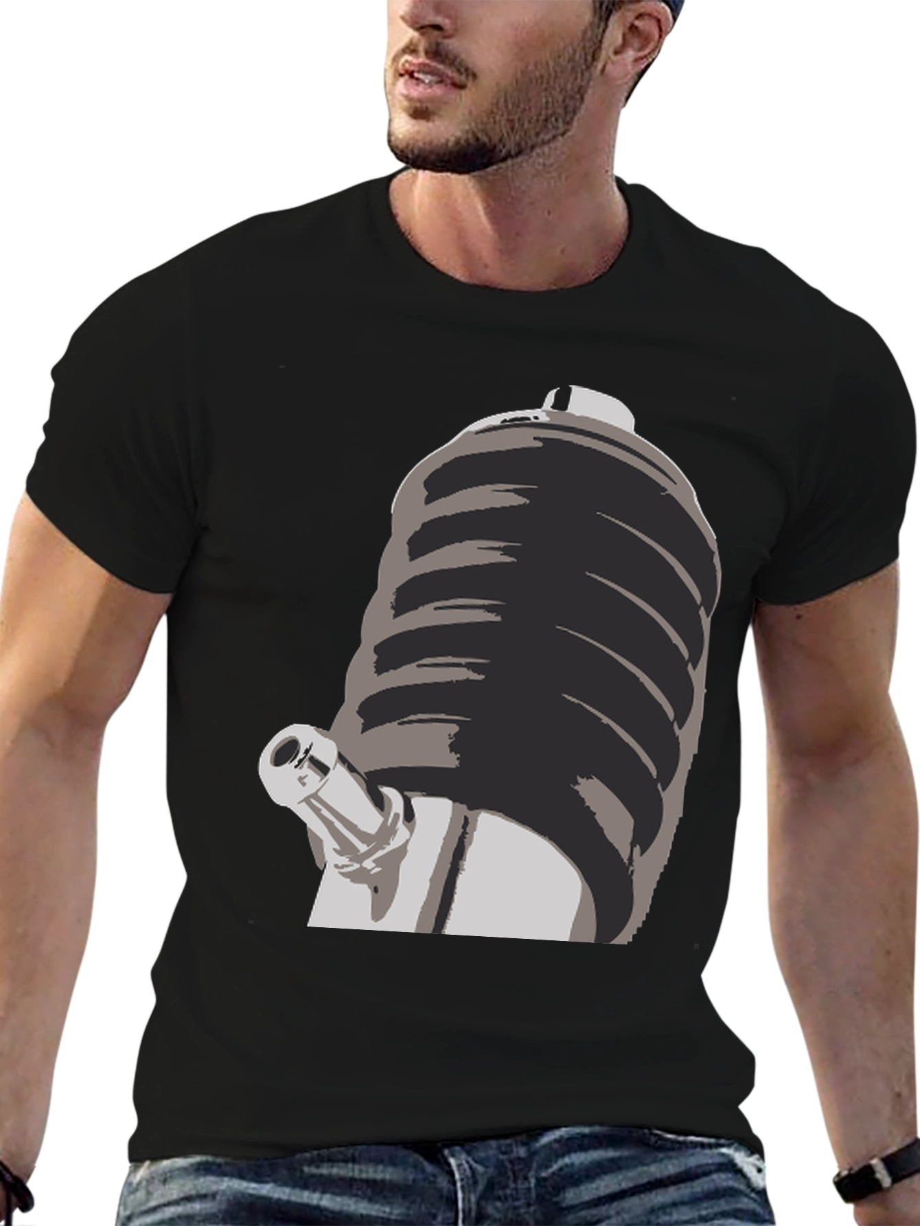 Novelty T-Shirt with Unique Graphic Design