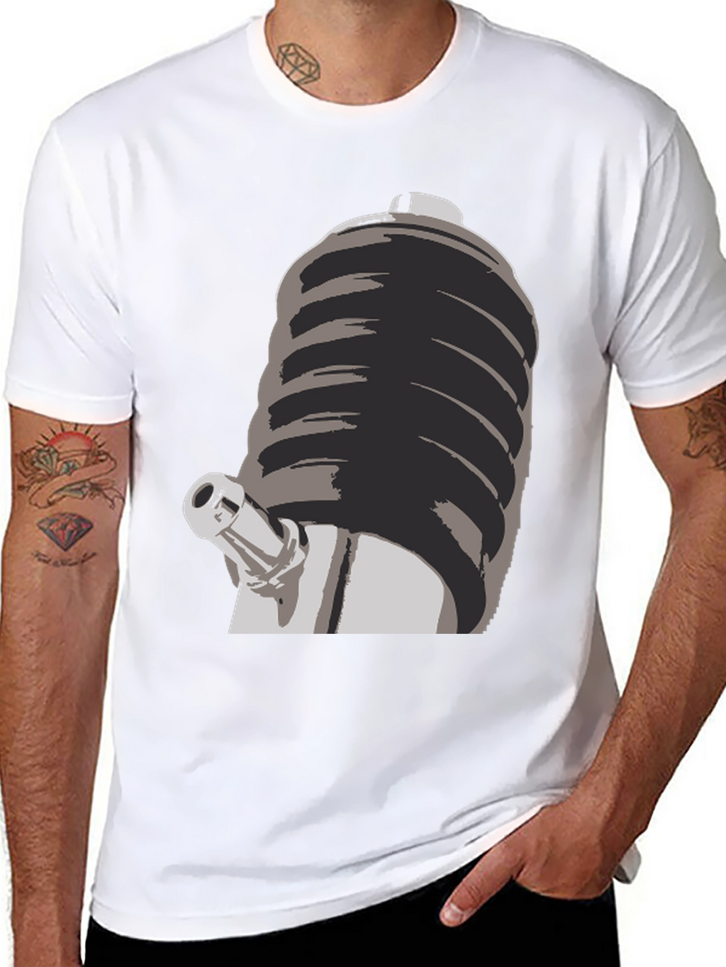 Novelty T-Shirt with Unique Graphic Design
