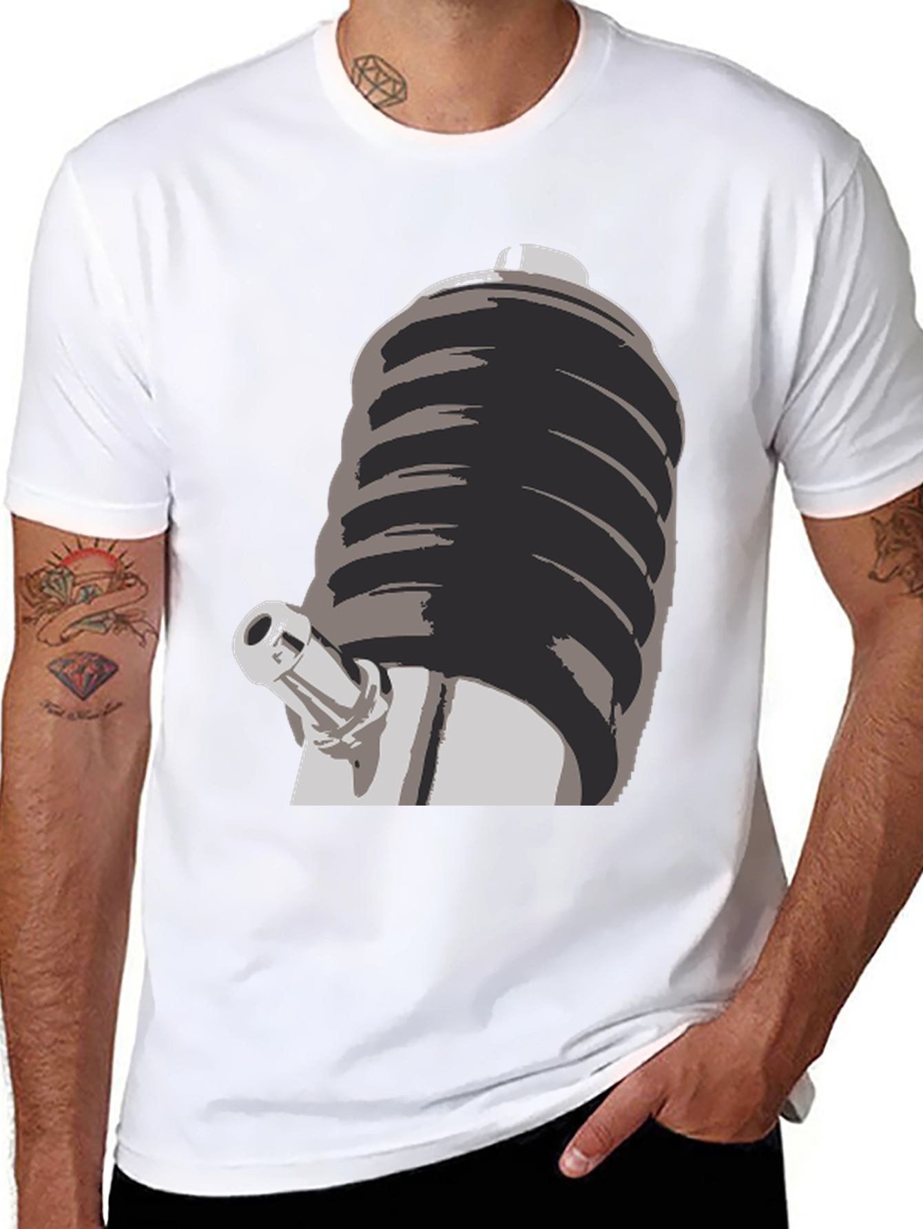Novelty T-Shirt with Unique Graphic Design