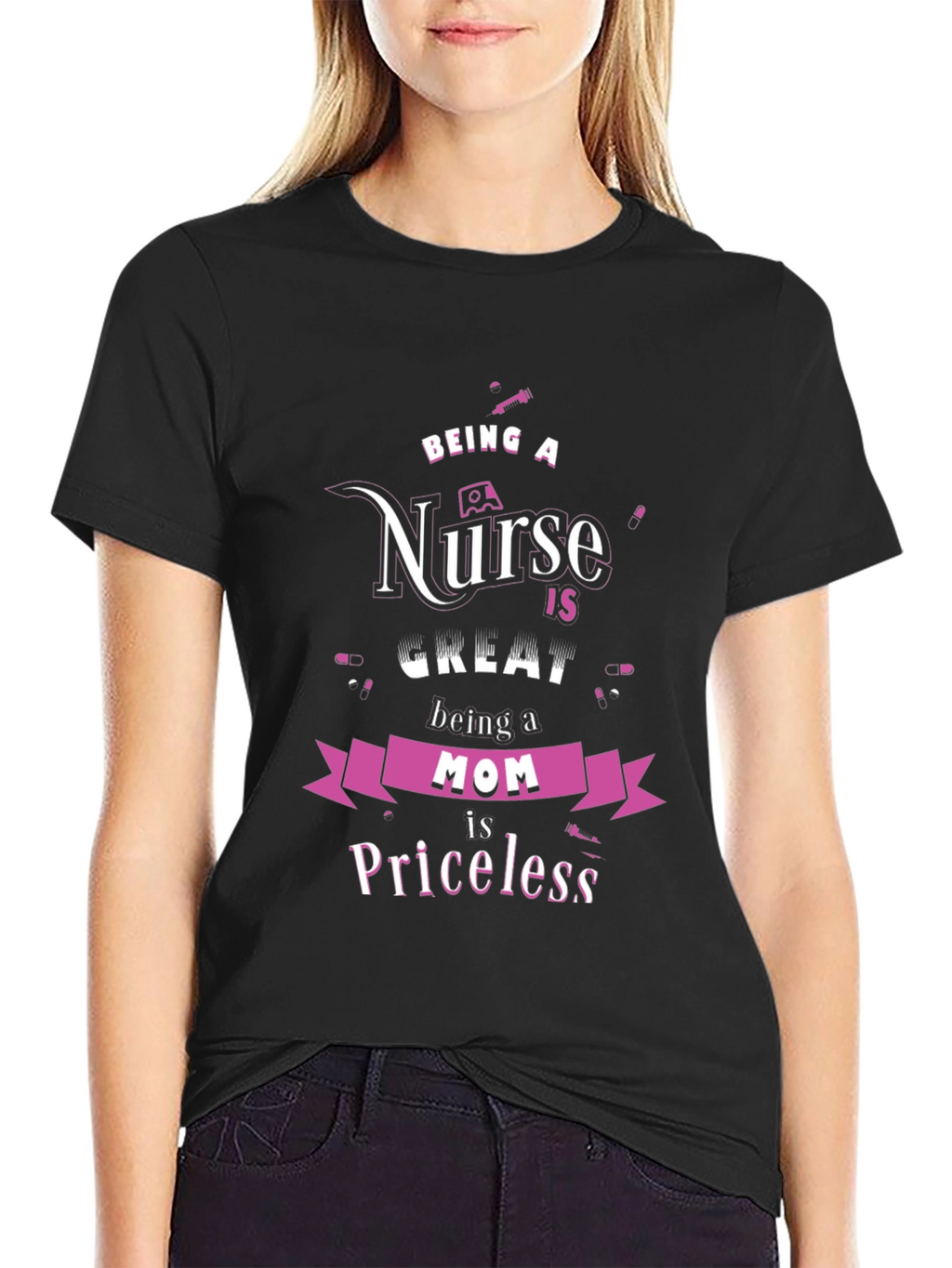 Nurse Mom Priceless Graphic T-Shirt