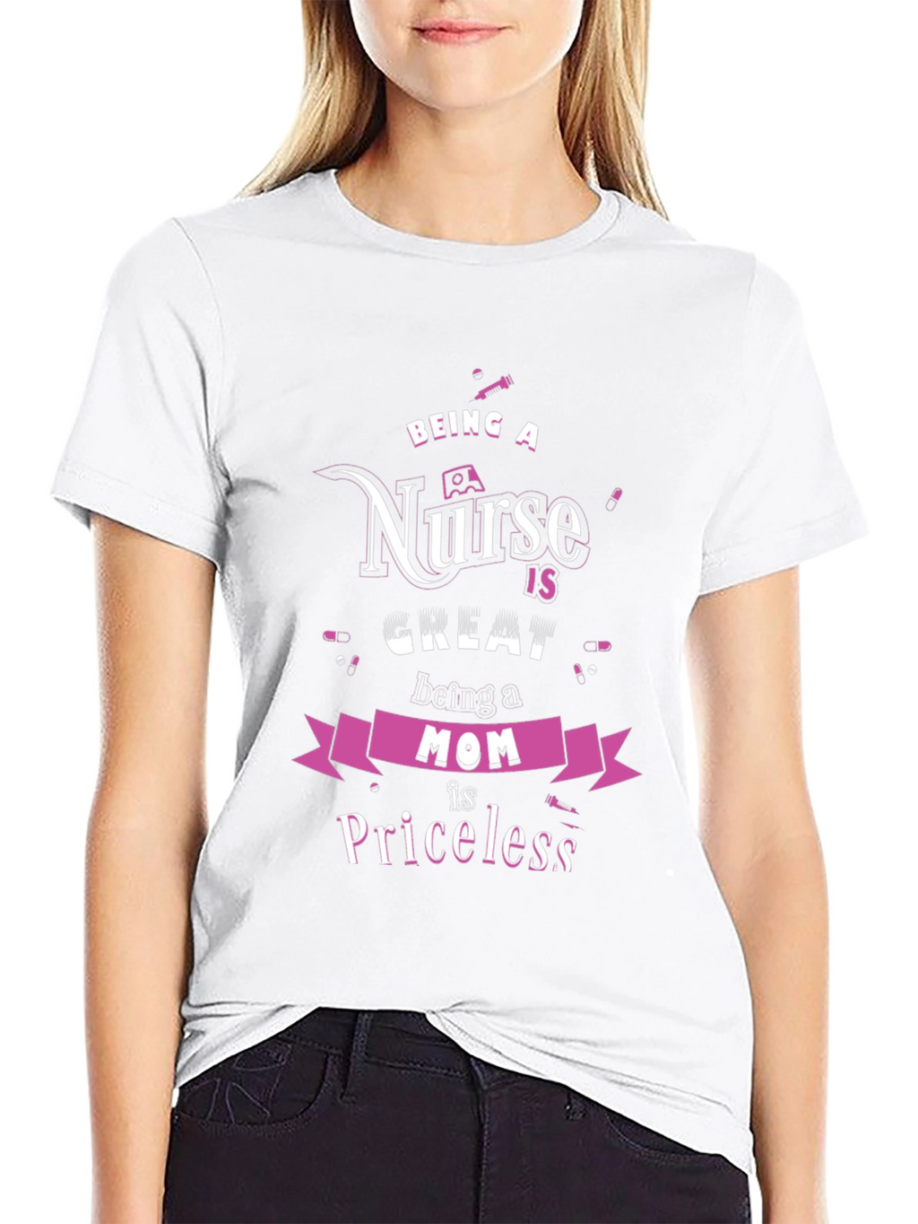 Nurse Mom Priceless Graphic T-Shirt