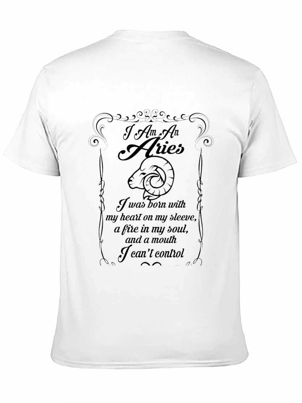 Aries Zodiac Graphic T-Shirt - Expressive Star Sign Tee
