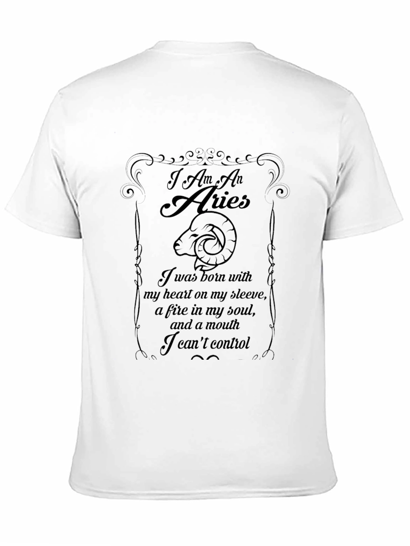 Aries Zodiac Graphic T-Shirt - Expressive Star Sign Tee