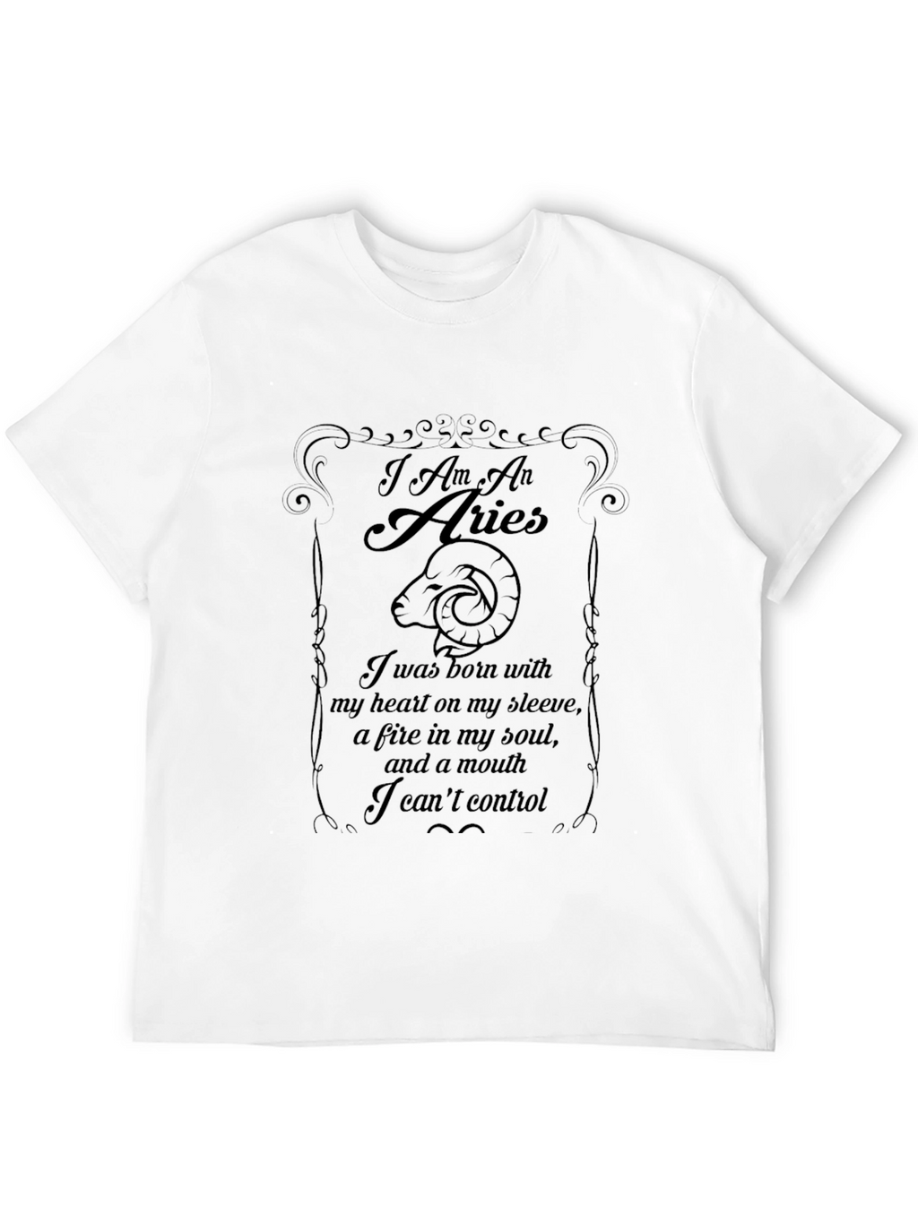 Aries Zodiac Graphic T-Shirt - Expressive Star Sign Tee