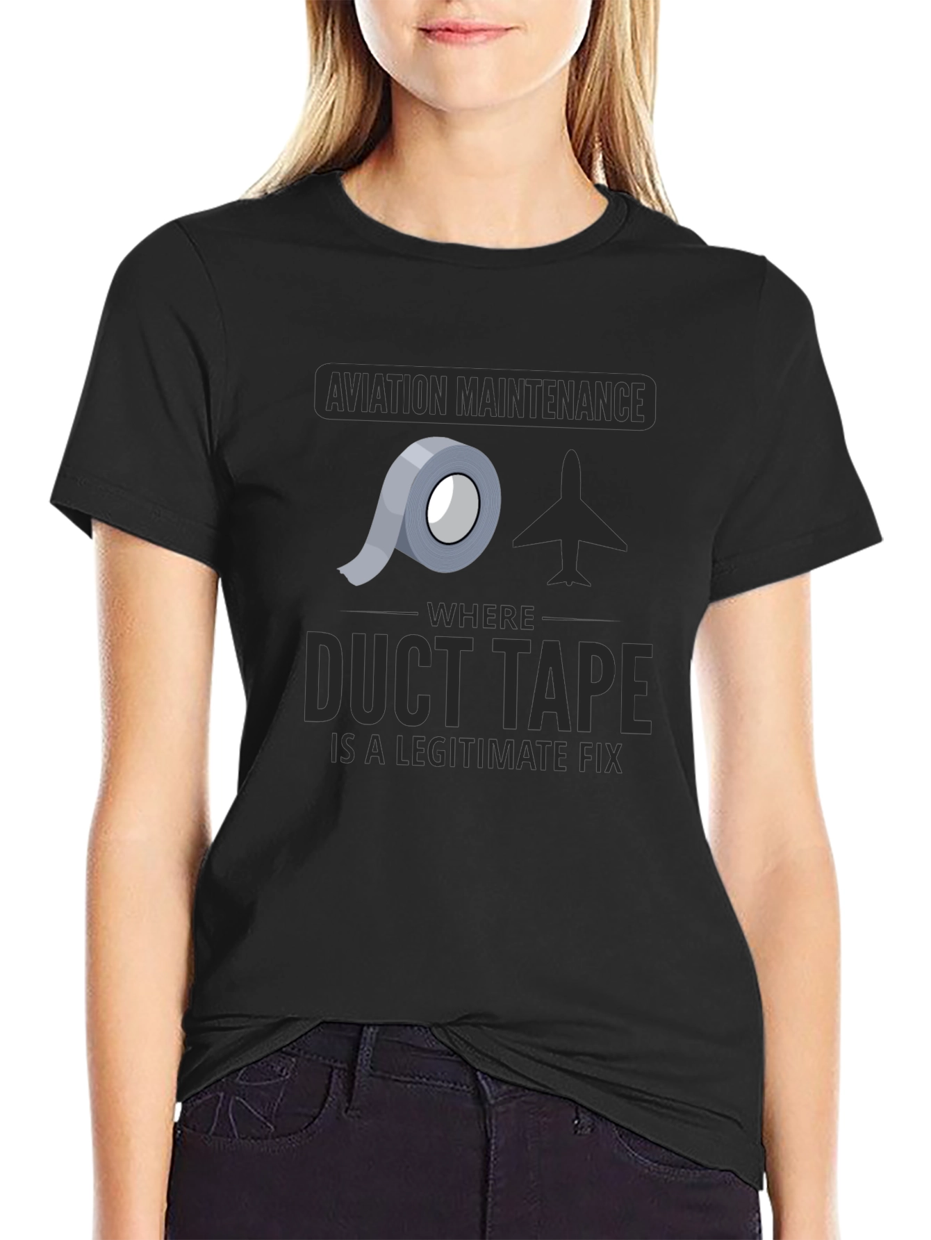Aviation Maintenance Duct Tape T-Shirt