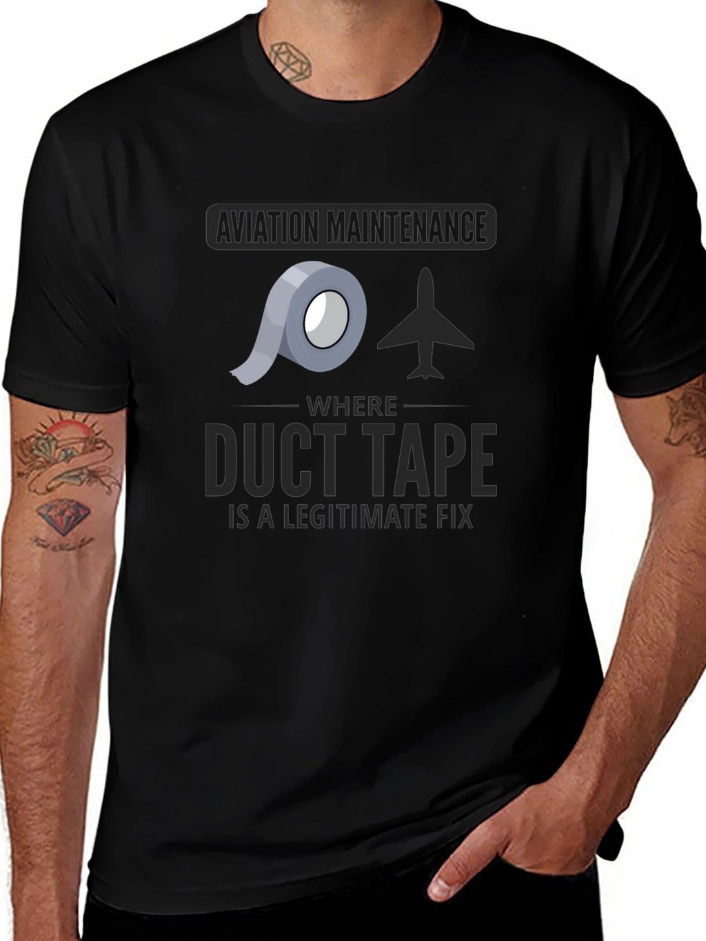 Aviation Maintenance Duct Tape T-Shirt