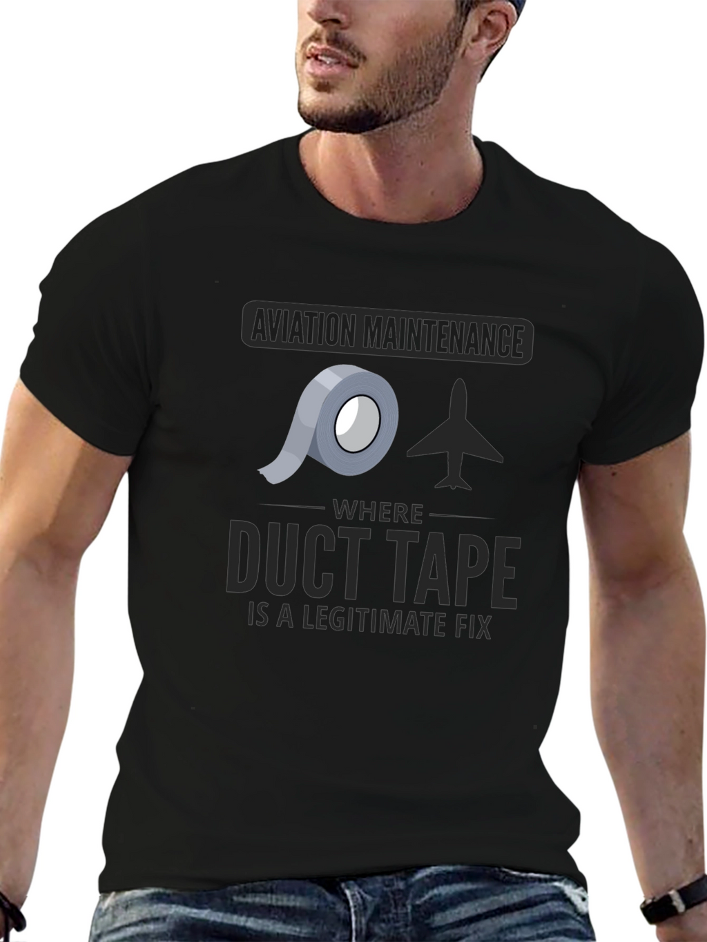 Aviation Maintenance Duct Tape T-Shirt
