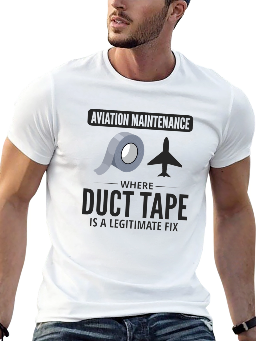 Aviation Maintenance Duct Tape T-Shirt