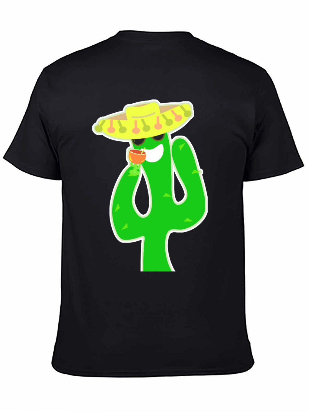Cactus Fiesta T-Shirt - Black Cotton Tee