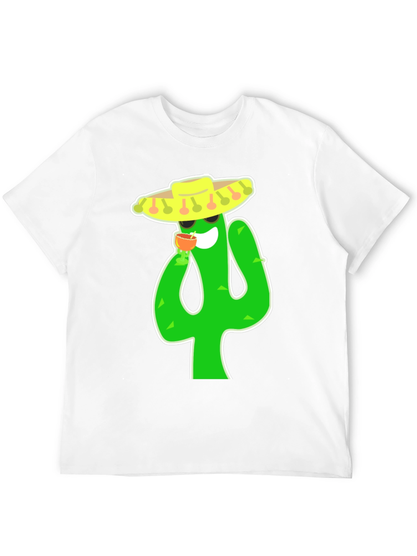 Cactus Fiesta T-Shirt - Black Cotton Tee