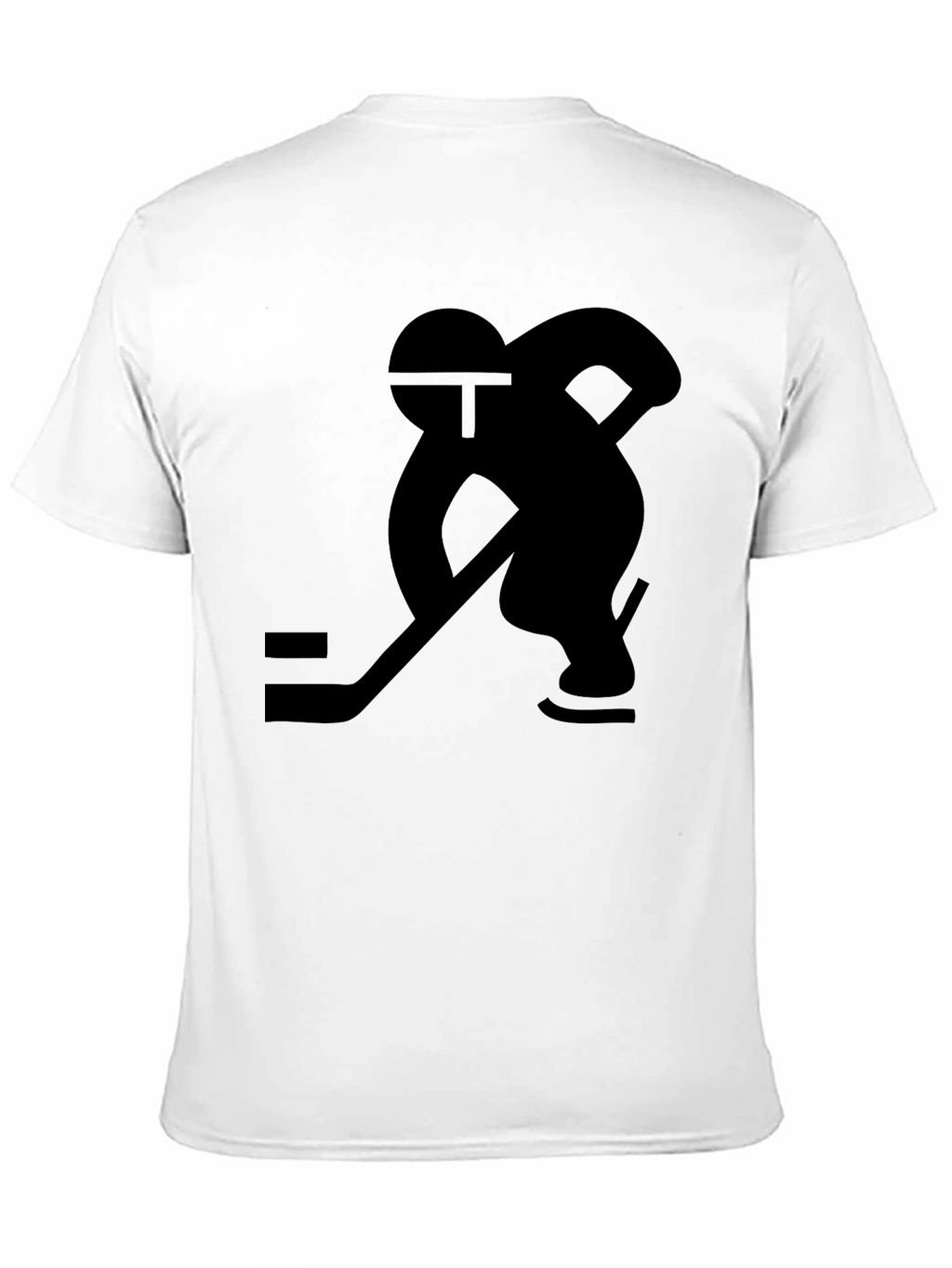 Hockey Player Graphic Black T-Shirt
