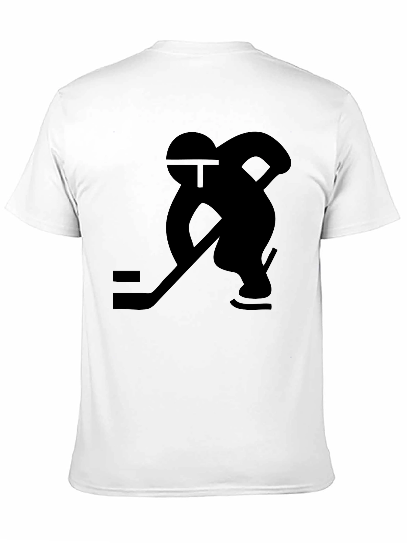 Hockey Player Graphic Black T-Shirt