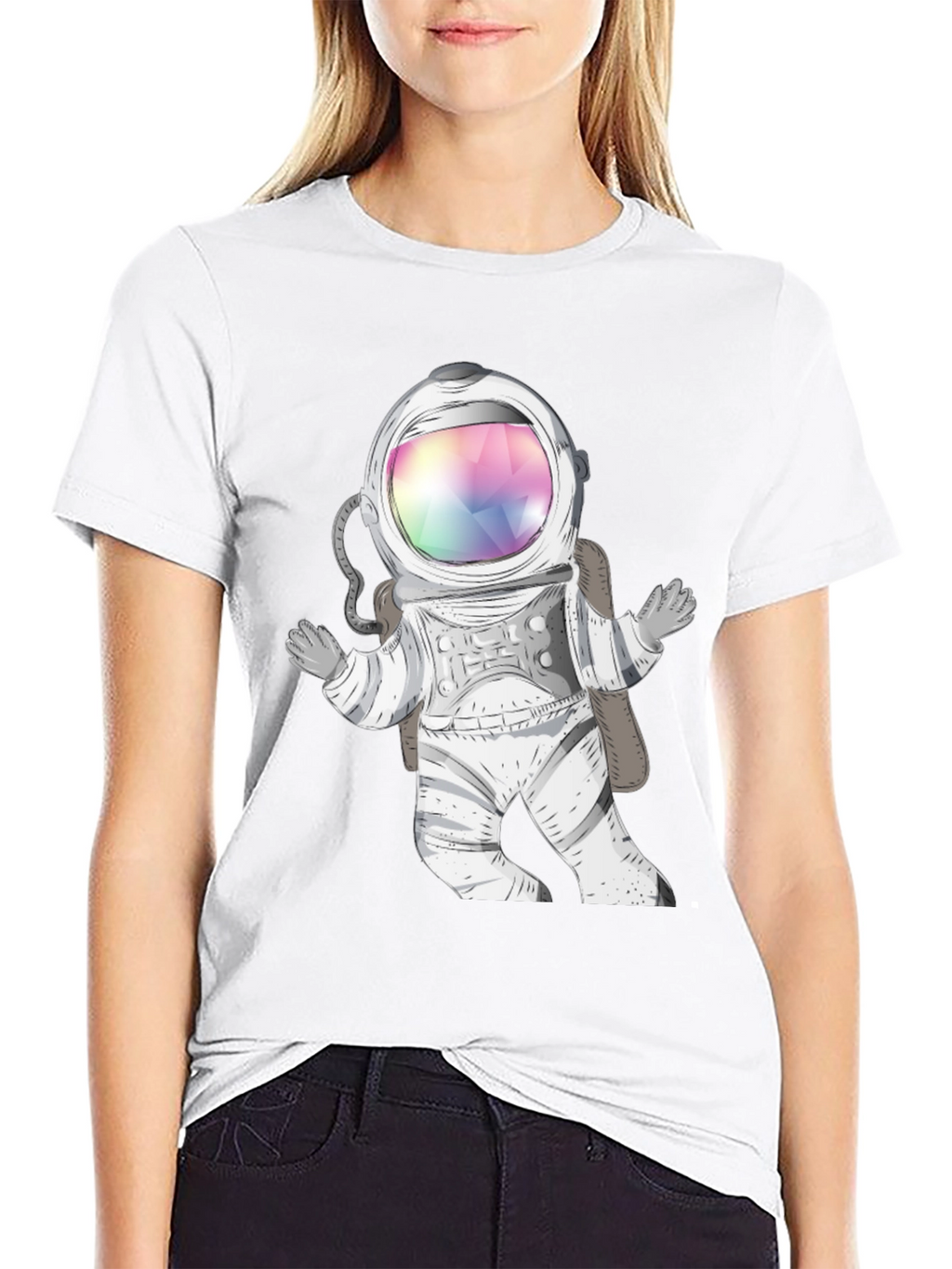 Astronaut Graphic Print T-Shirt