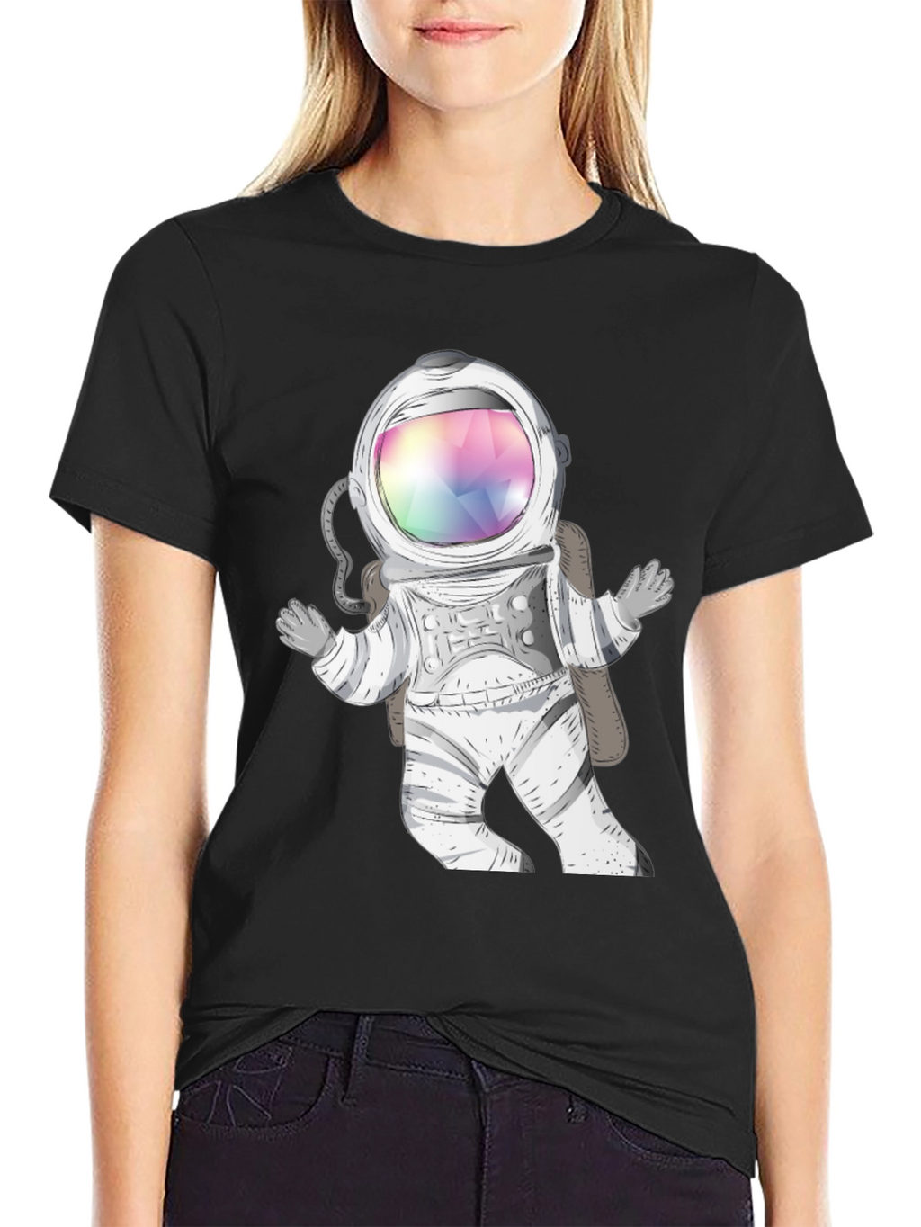 Astronaut Graphic Print T-Shirt
