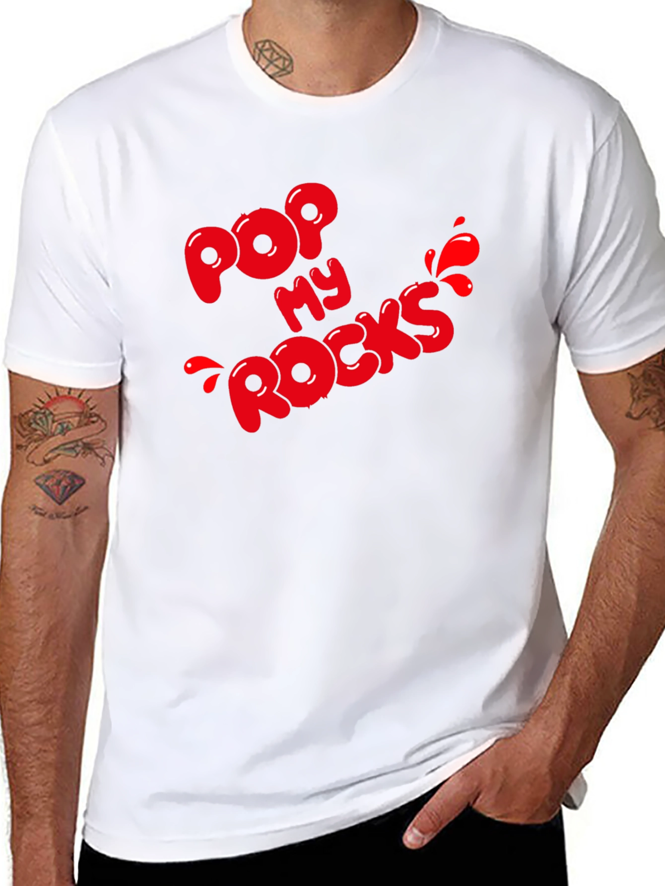 Pop My Rocks Graphic Tee - Black