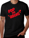 Pop My Rocks Graphic Tee - Black