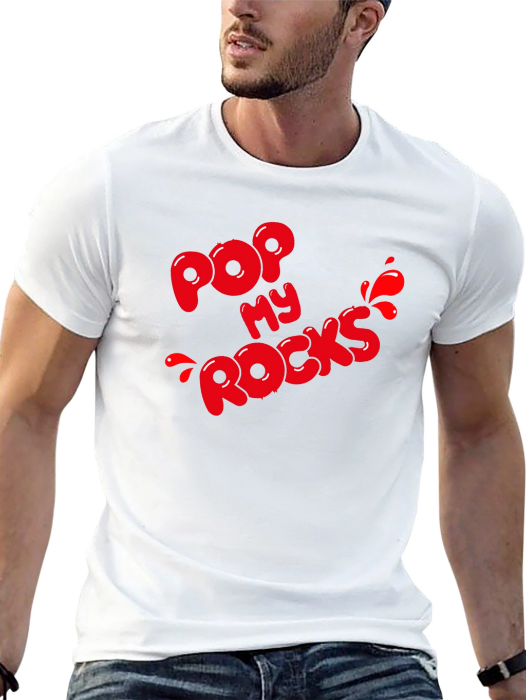 Pop My Rocks Graphic Tee - Black