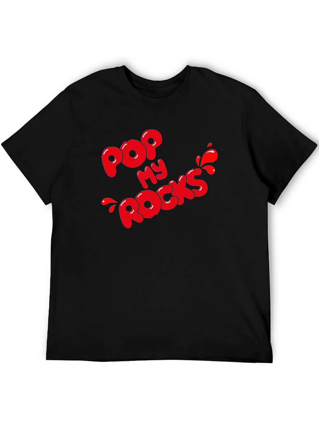 Pop My Rocks Graphic Tee - Black