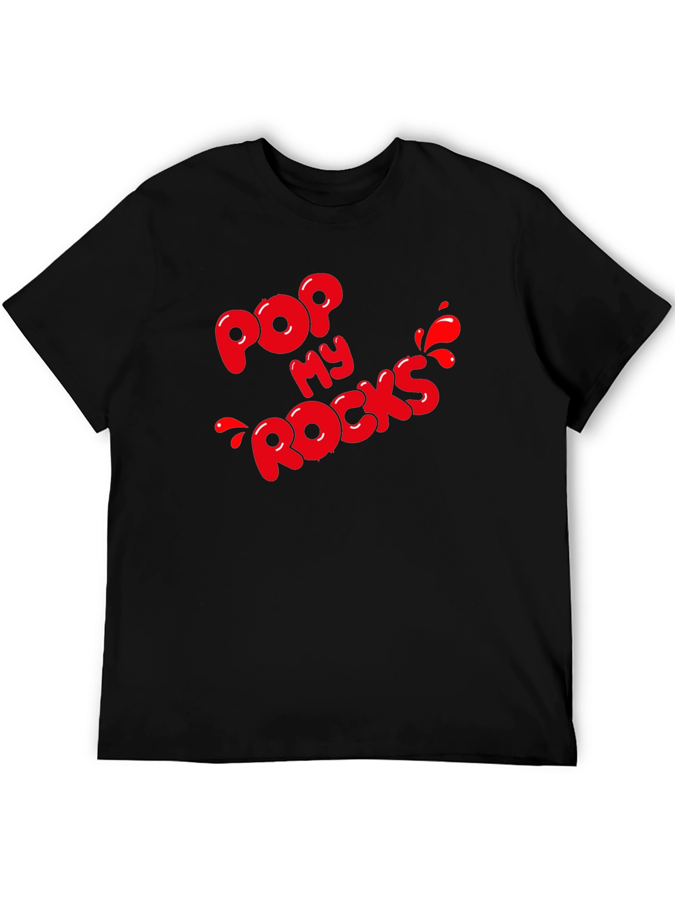 Pop My Rocks Graphic Tee - Black