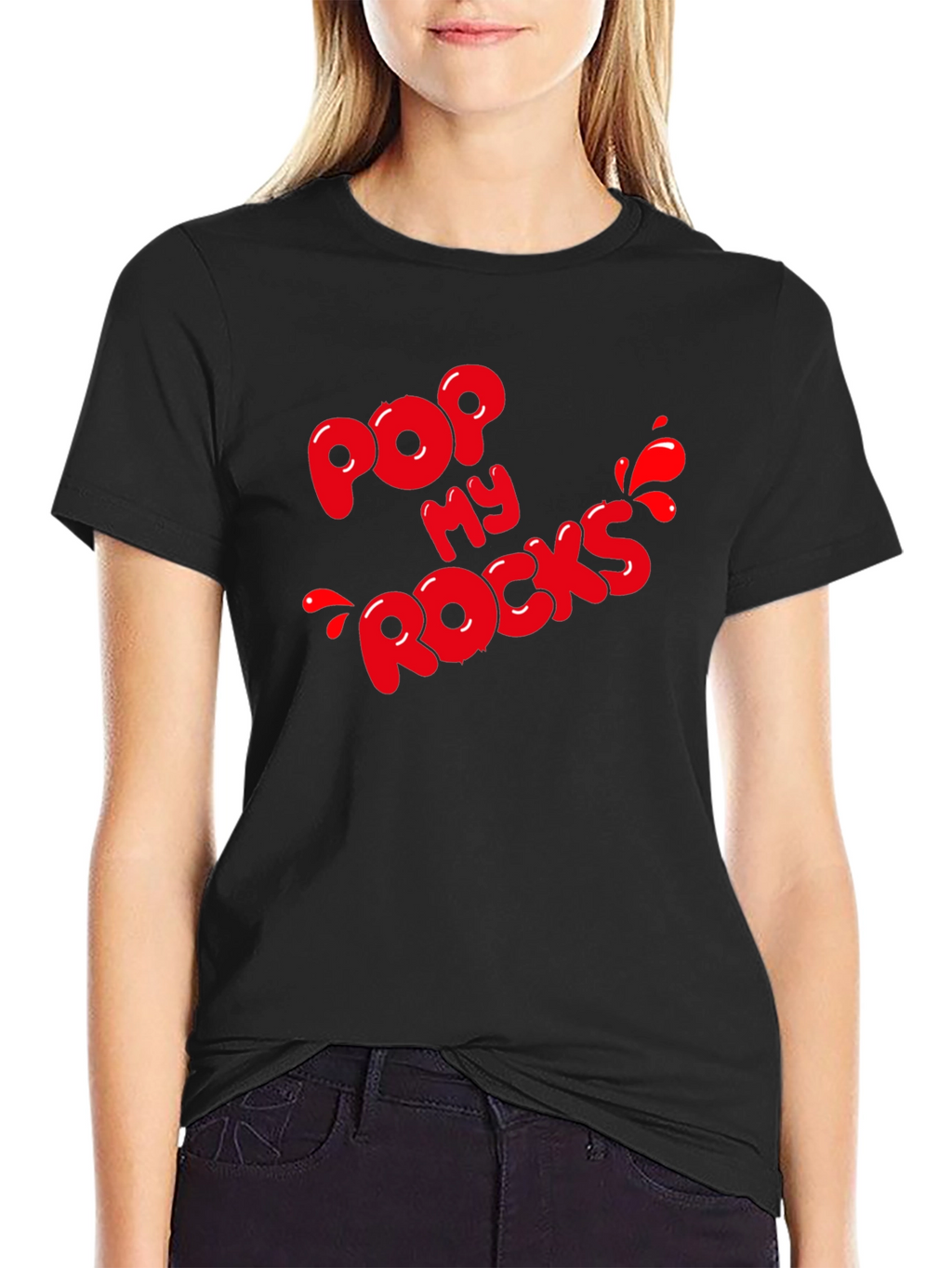 Pop My Rocks Graphic Tee - Black