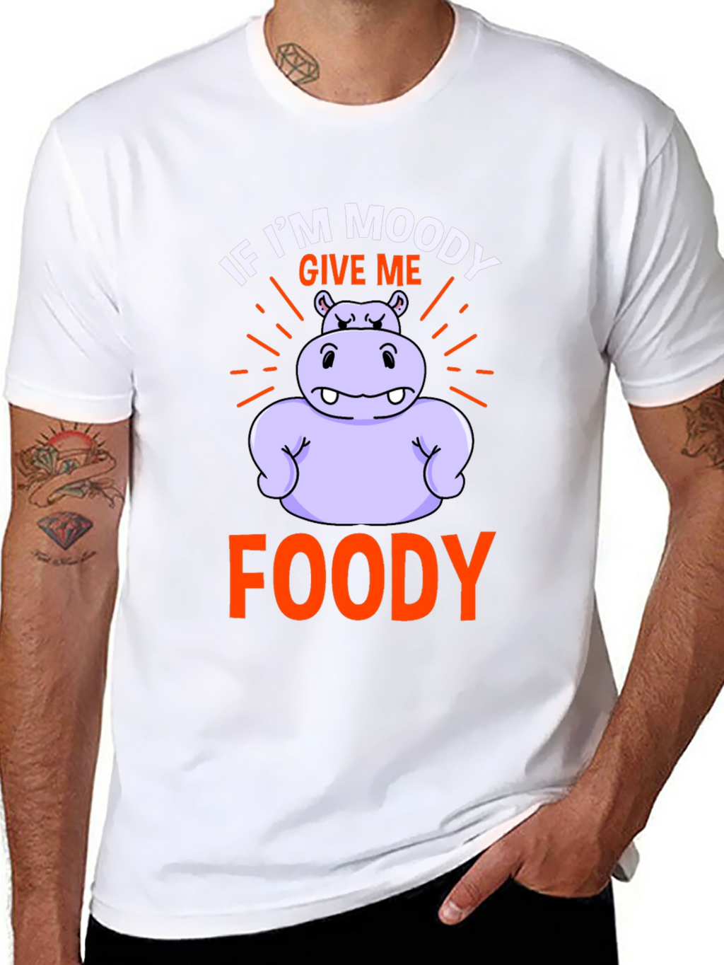 Moody Foody Hippo Graphic Tee