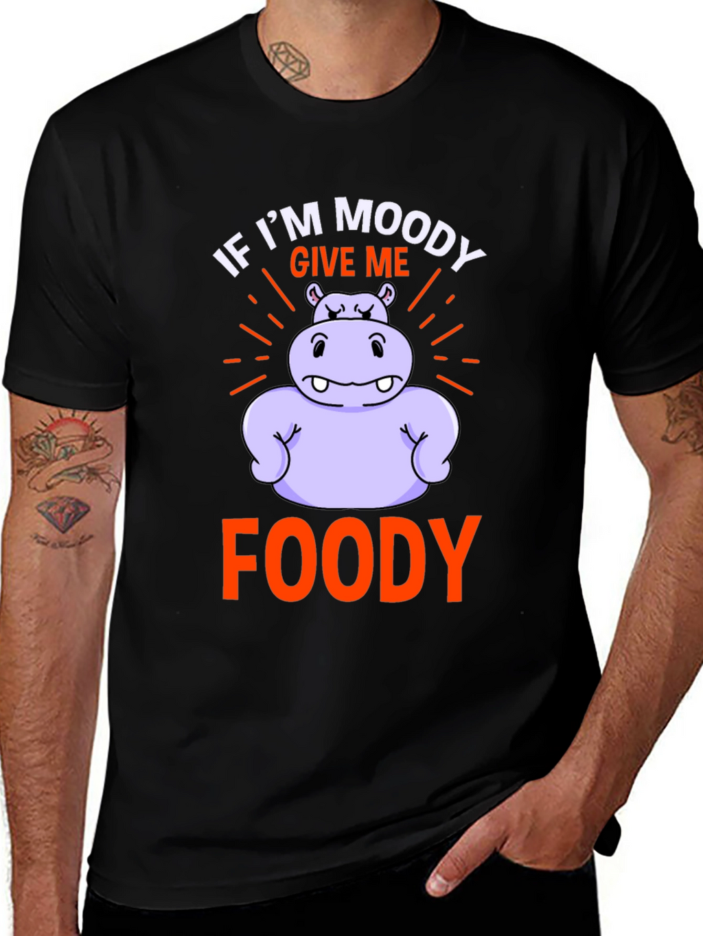 Moody Foody Hippo Graphic Tee