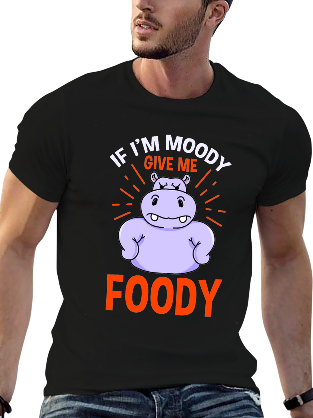 Moody Foody Hippo Graphic Tee