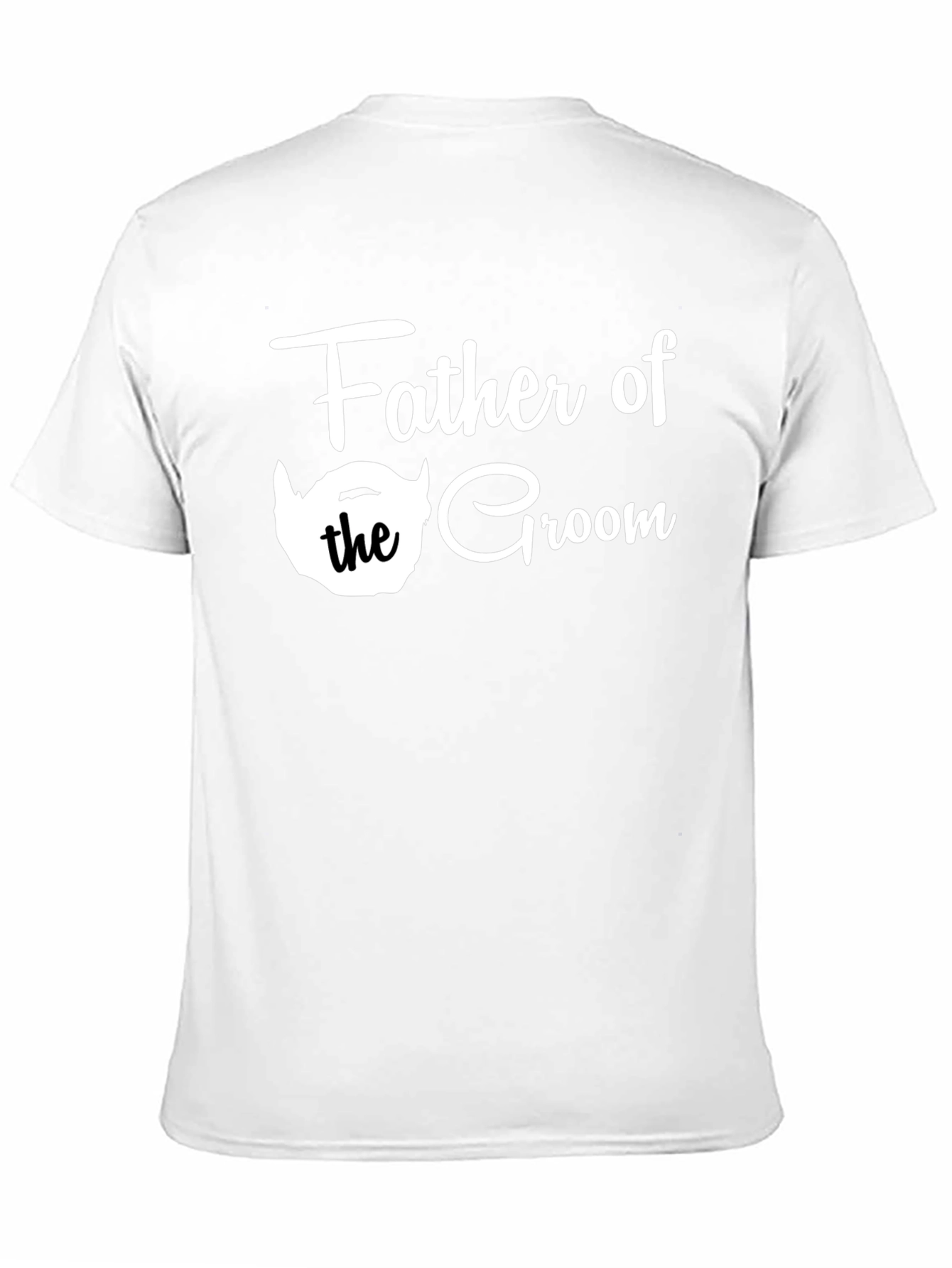 Father of the Groom Tee - Black Crew Neck