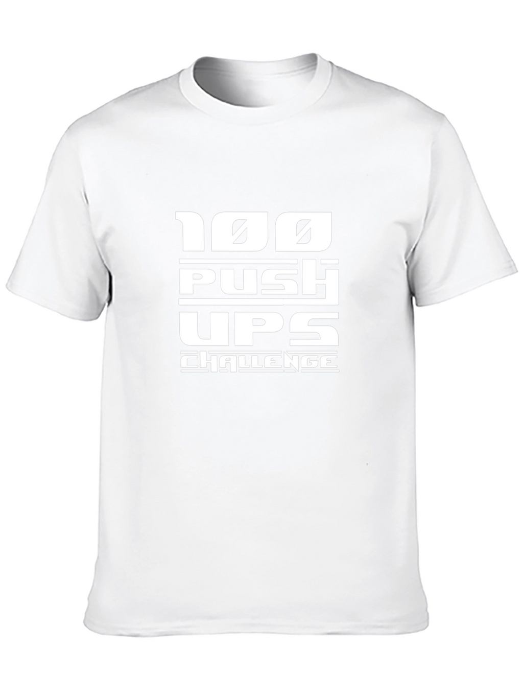 100 Push Ups Challenge Black T-Shirt