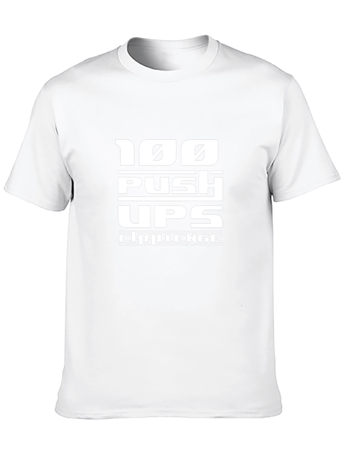 100 Push Ups Challenge Black T-Shirt