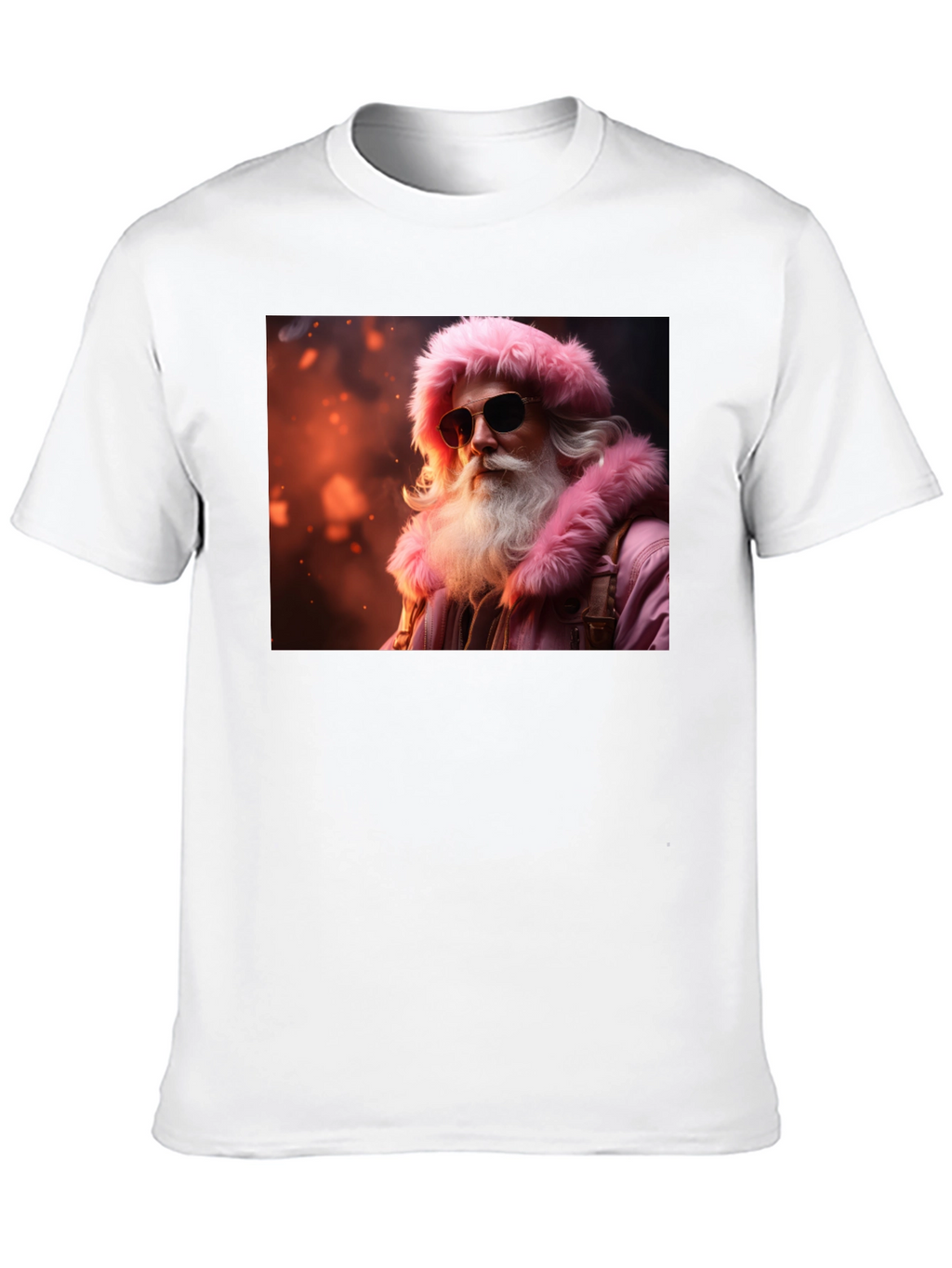 Cool Santa Black T-Shirt