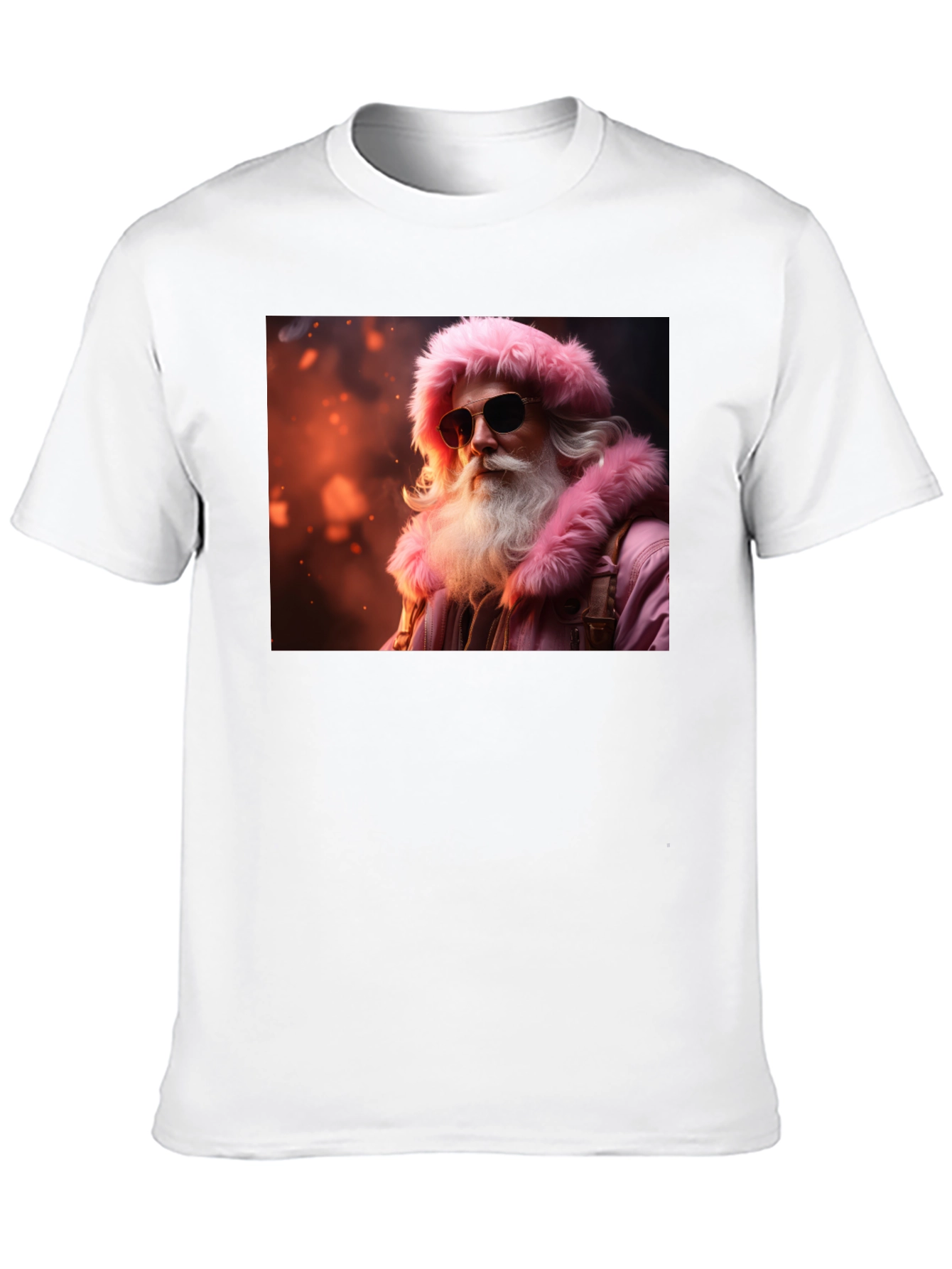 Cool Santa Black T-Shirt