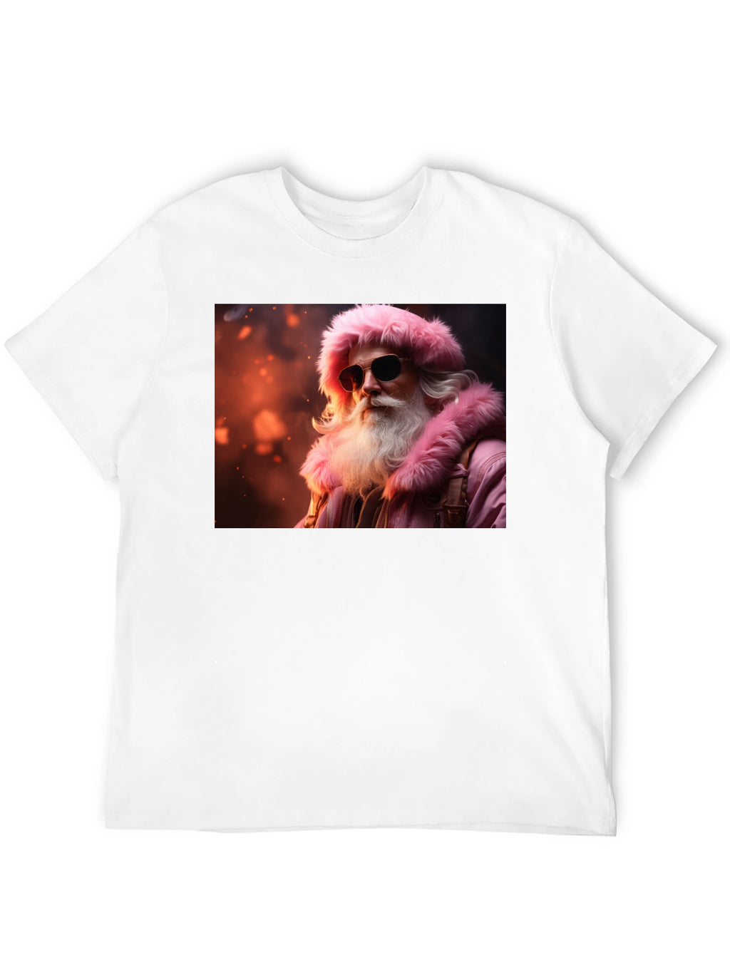 Cool Santa Black T-Shirt