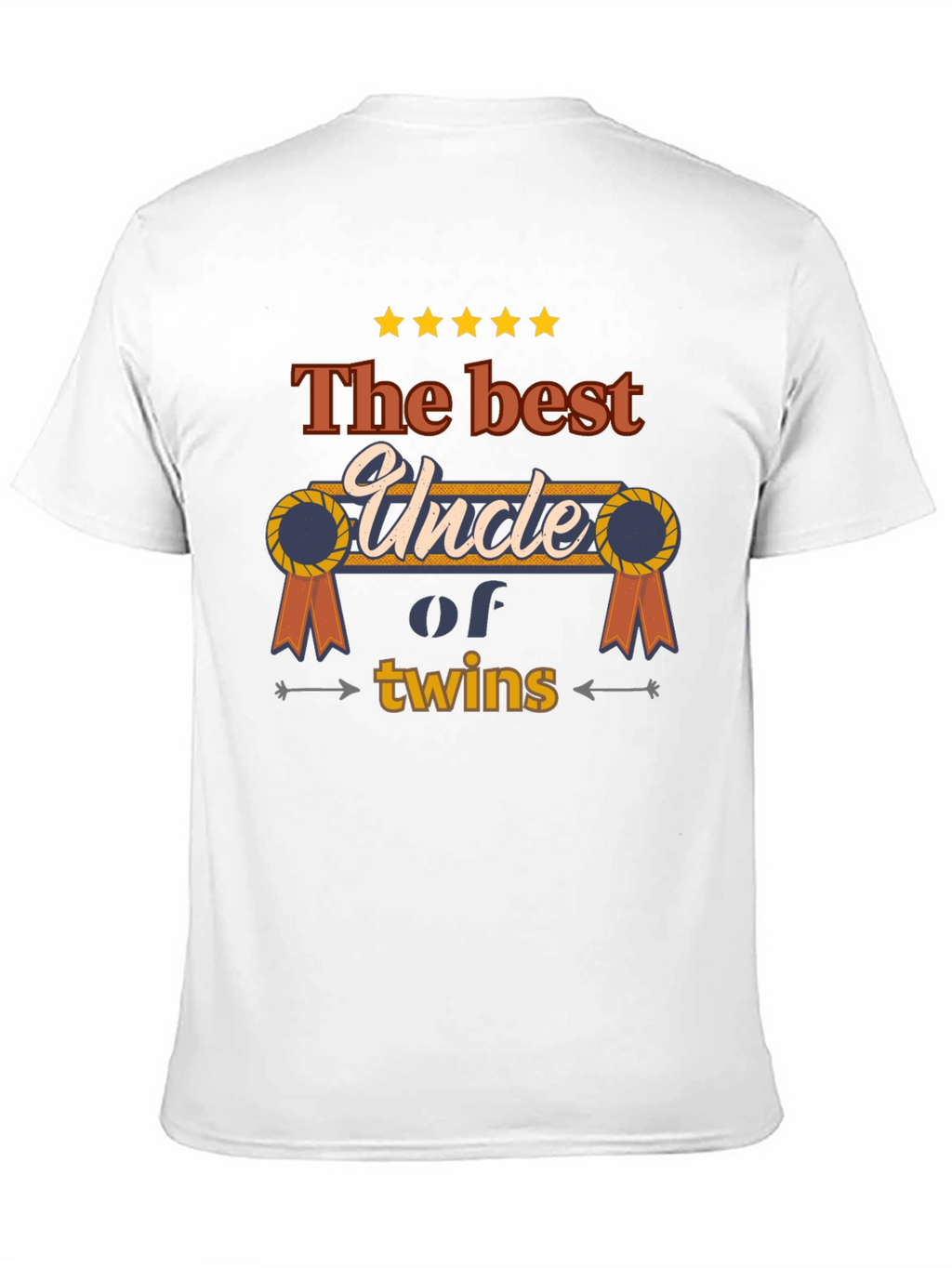 Best Uncle of Twins T-Shirt - Novelty Family Tee