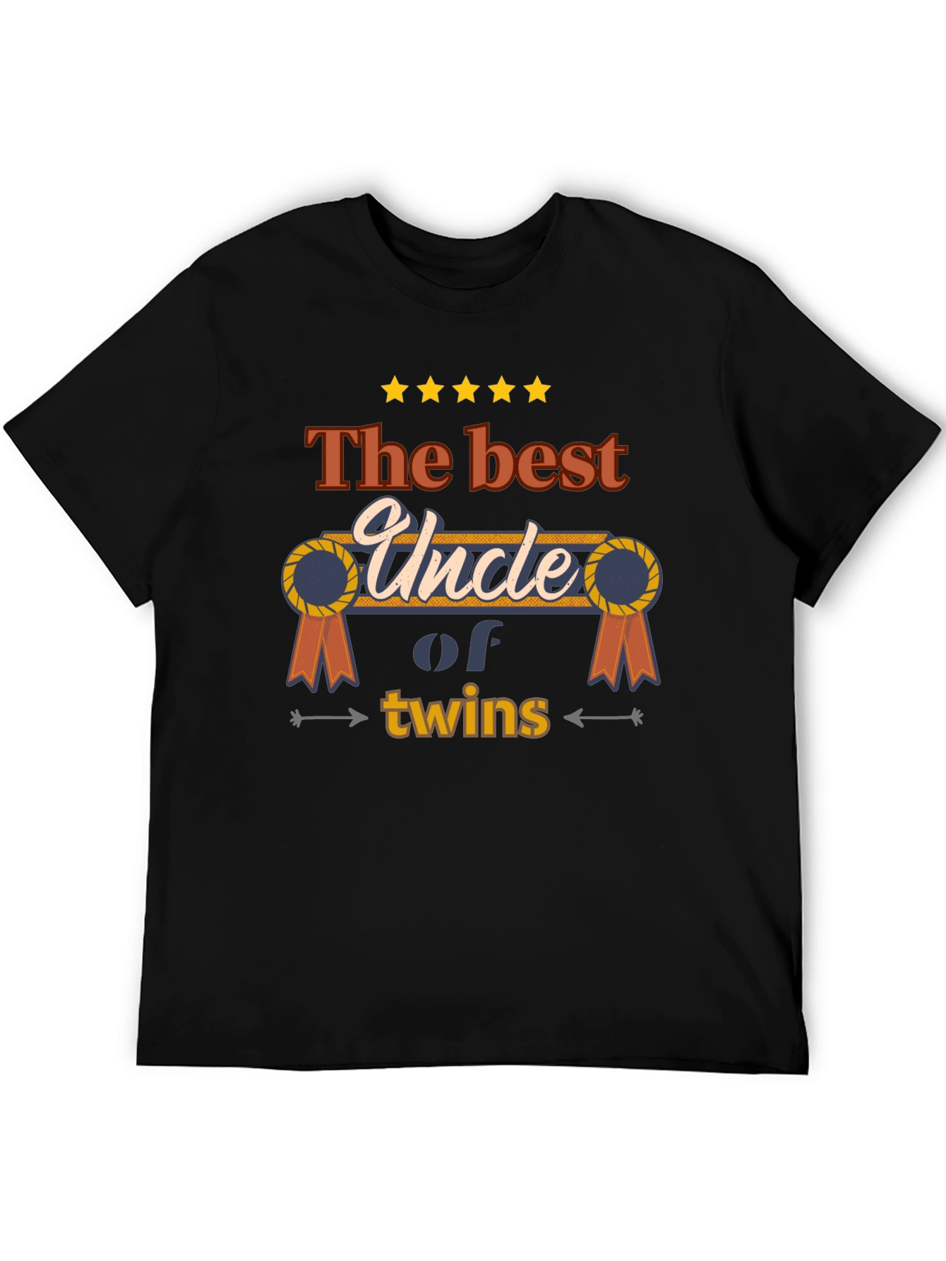 Best Uncle of Twins T-Shirt - Novelty Family Tee