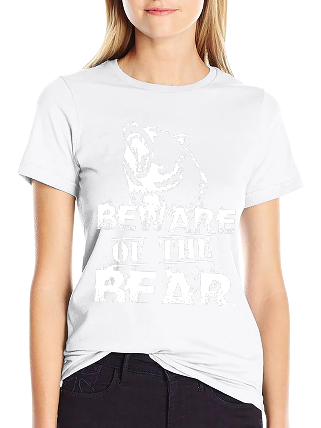 Beware of the Bear Graphic Tee - Black