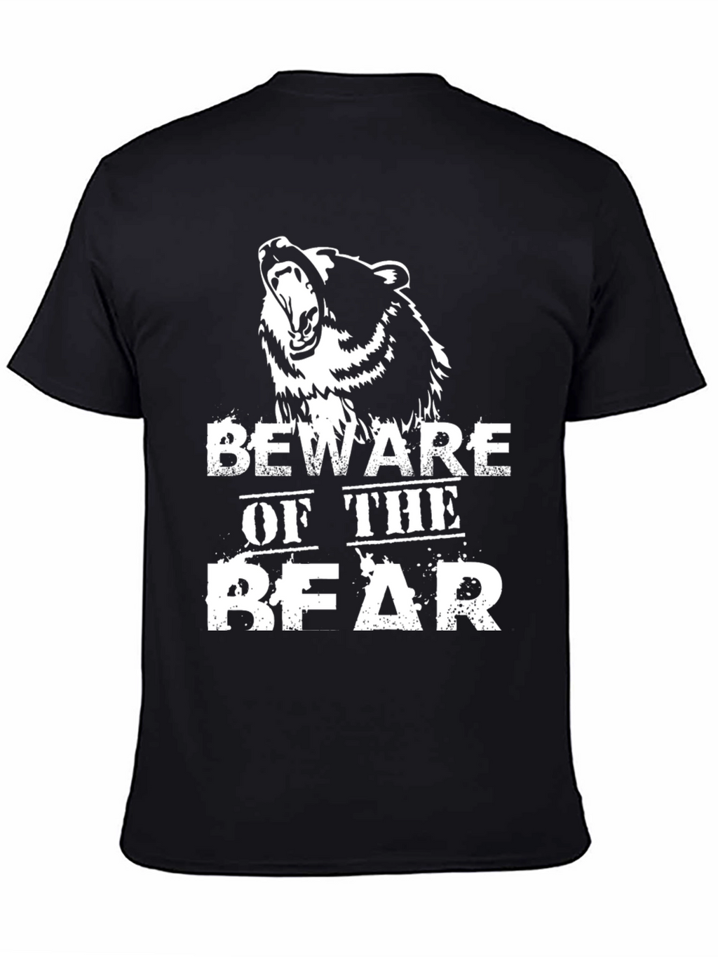 Beware of the Bear Graphic Tee - Black