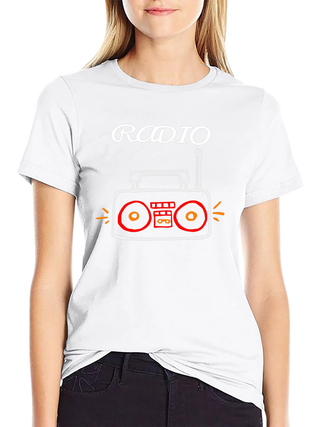 Retro Radio Graphic Tee - Cool & Unique Design
