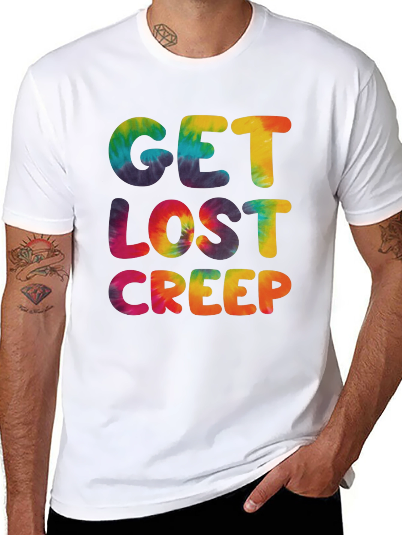 Get Lost Creep Tie-Dye Graphic Tee