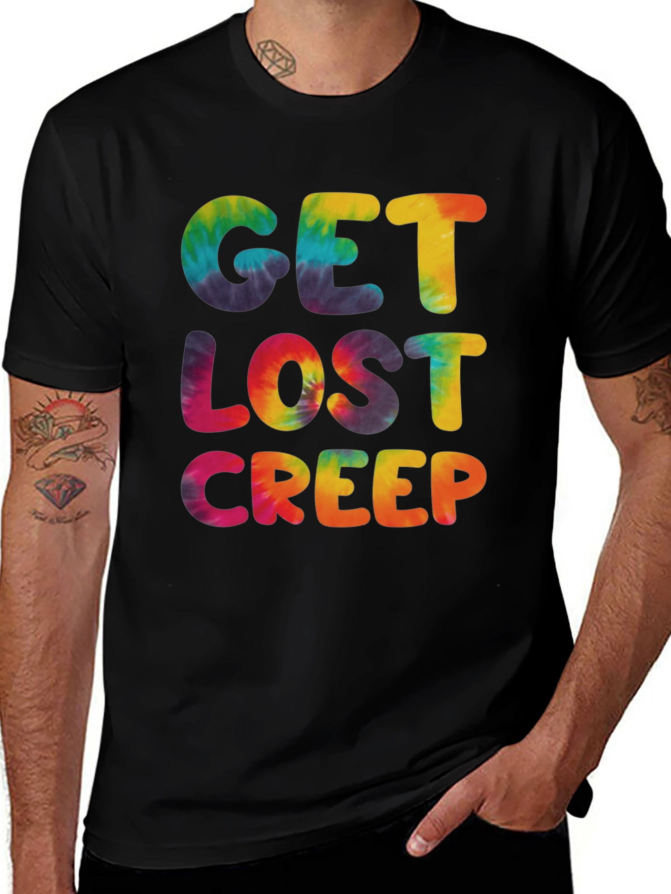 Get Lost Creep Tie-Dye Graphic Tee