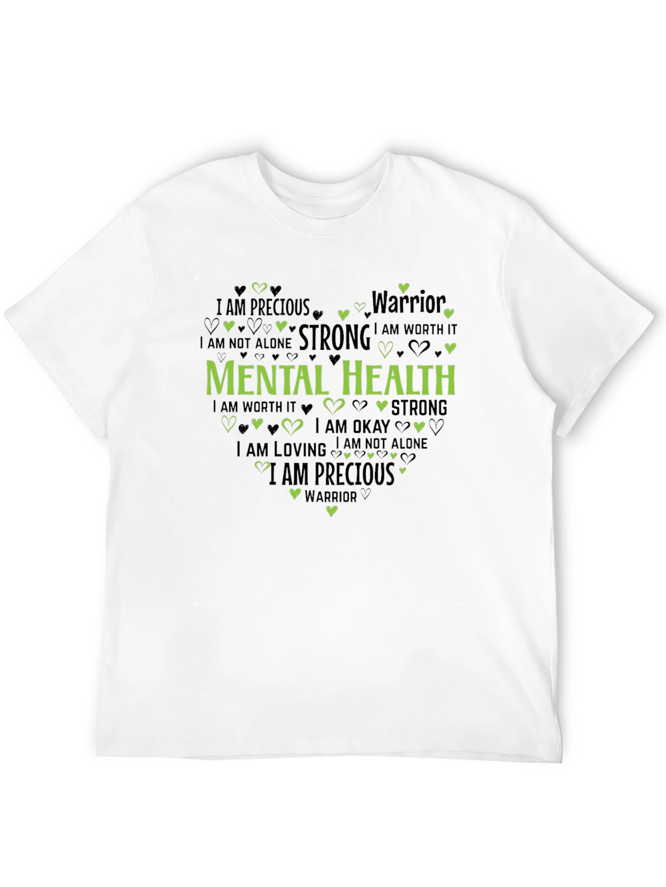 Mental Health Awareness Graphic Tee - Heart Design